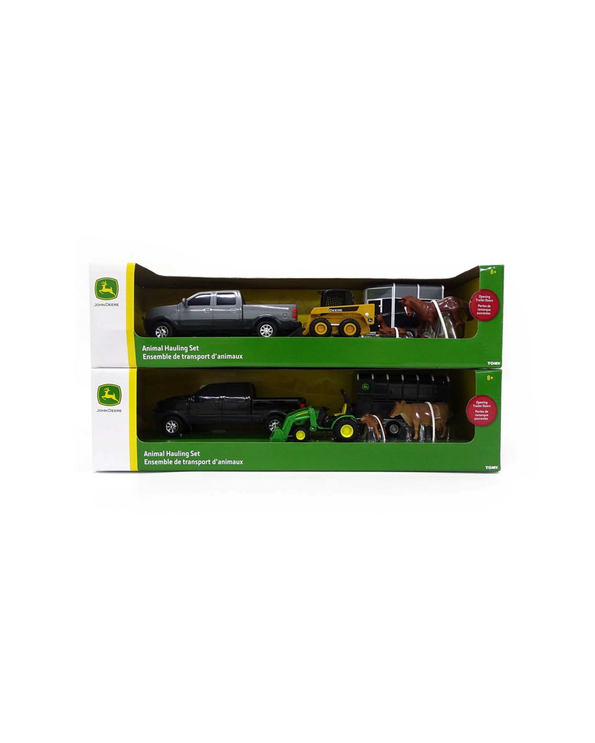 4 John Deere 1:32 Pickup Truck/Ute & Livestock Trailer Set With Animals Kids Toy - Multi, 4 of 4