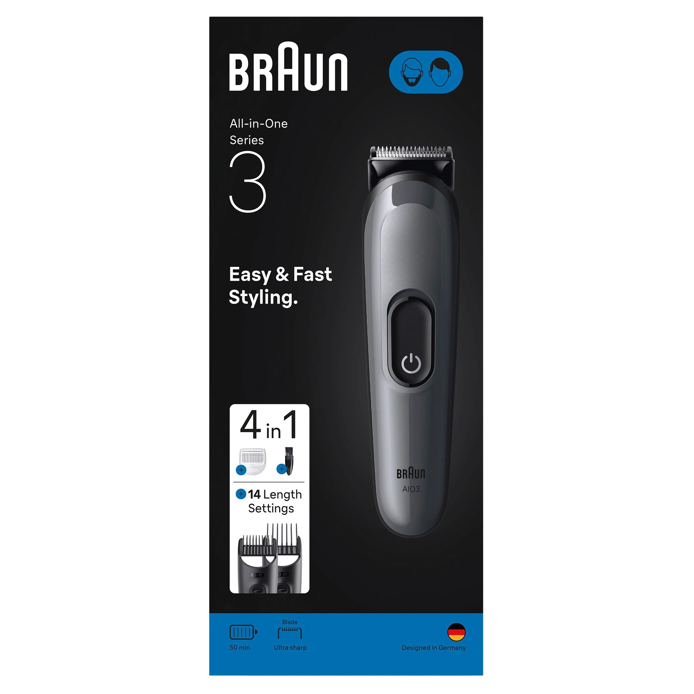 1 Braun All-in-One Series 3 Grooming Kit, 1 of 9