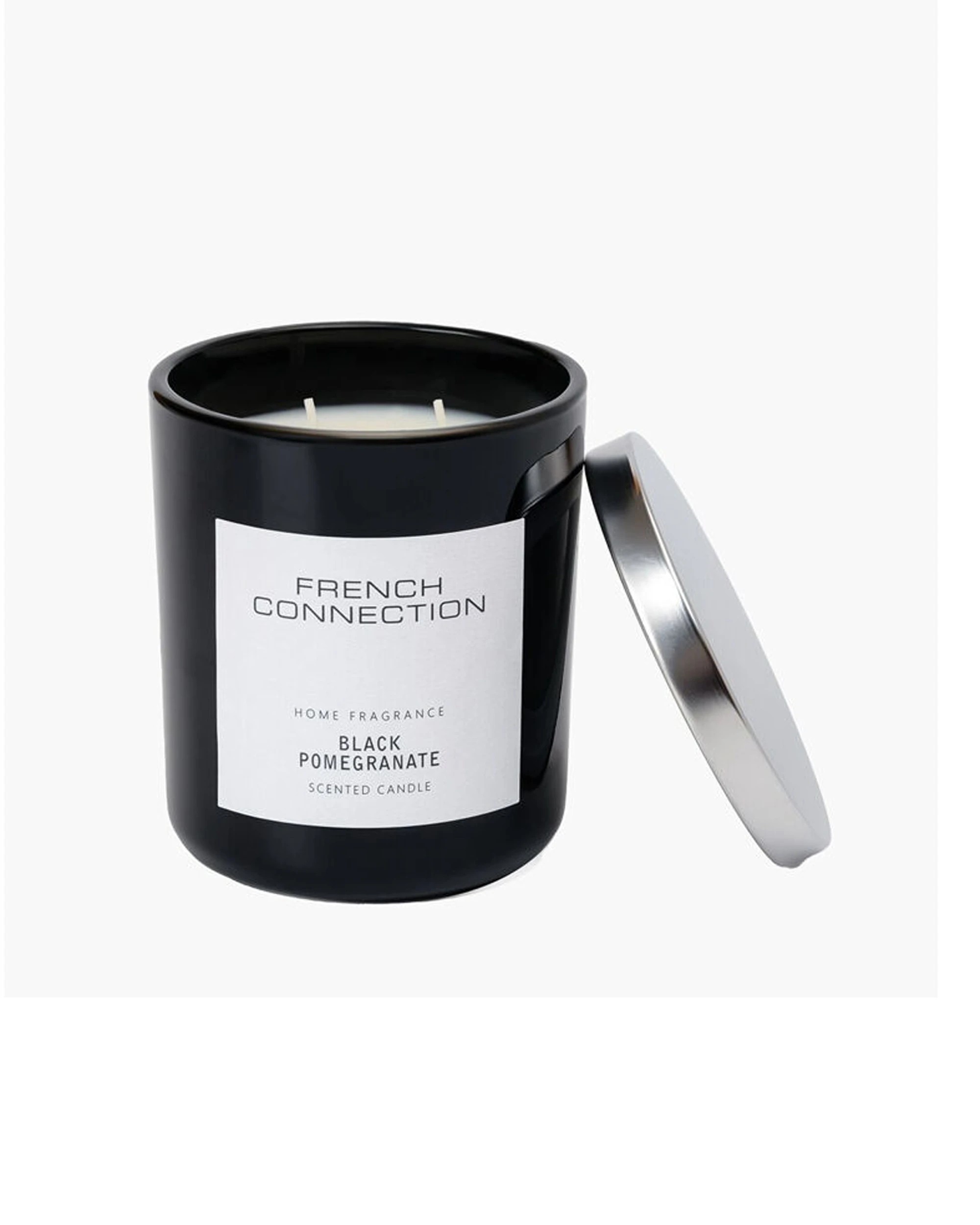 5 French Connection Pomegranate 2 Wick 30hr Medium Candle 2PK 251g - Black, 5 of 5