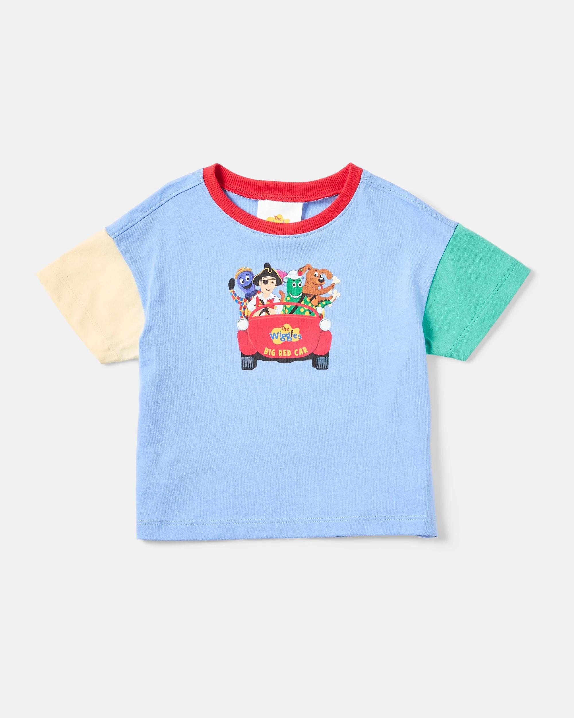 1 The Wiggles License Cotton Short Sleeve Oversized T-shirt Tour Car, 1 of 3