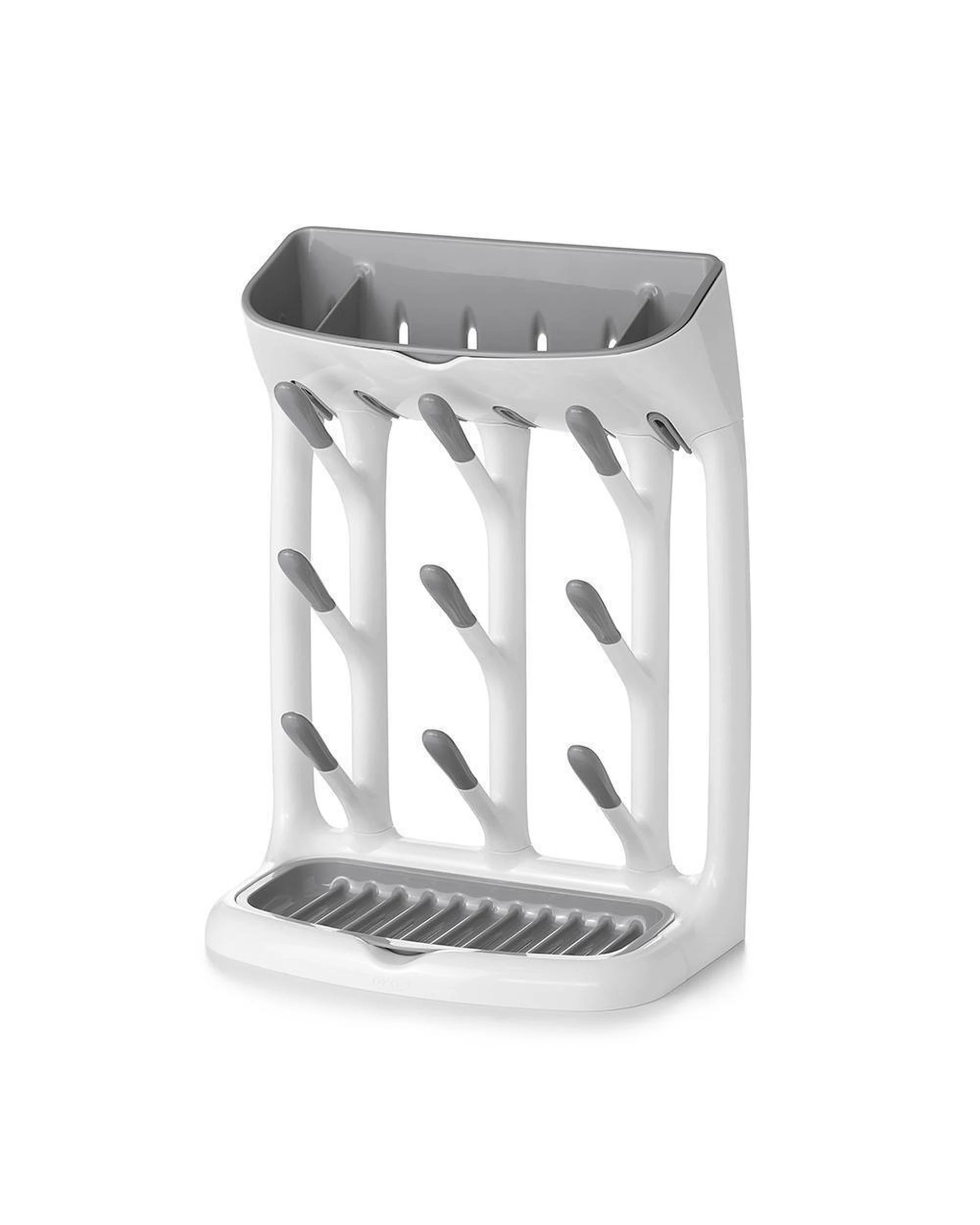 1 OXO Tot Space Saving Drying Rack  Grey Bottles Feeding Cups, 1 of 5