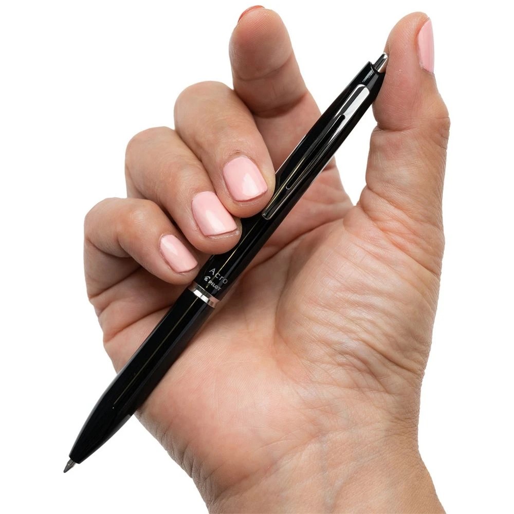4 PILOT Acro 300 0.7mm Hybrid Ballpoint Pen Black Barrel, 4 of 6
