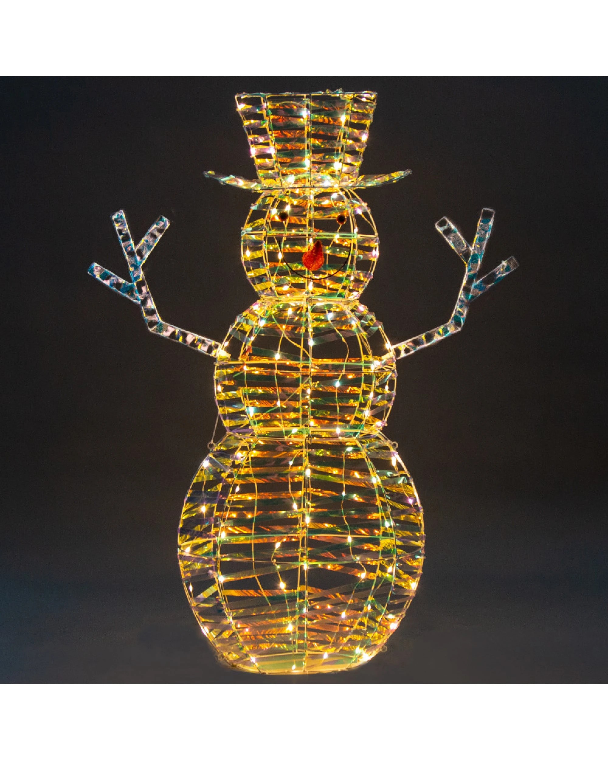 2 Christabelle 1.2m Christmas Snowman Indoor Outdoor Display Decoration LED Lights Front Yard Lawn Statue Ornament, 2 of 3