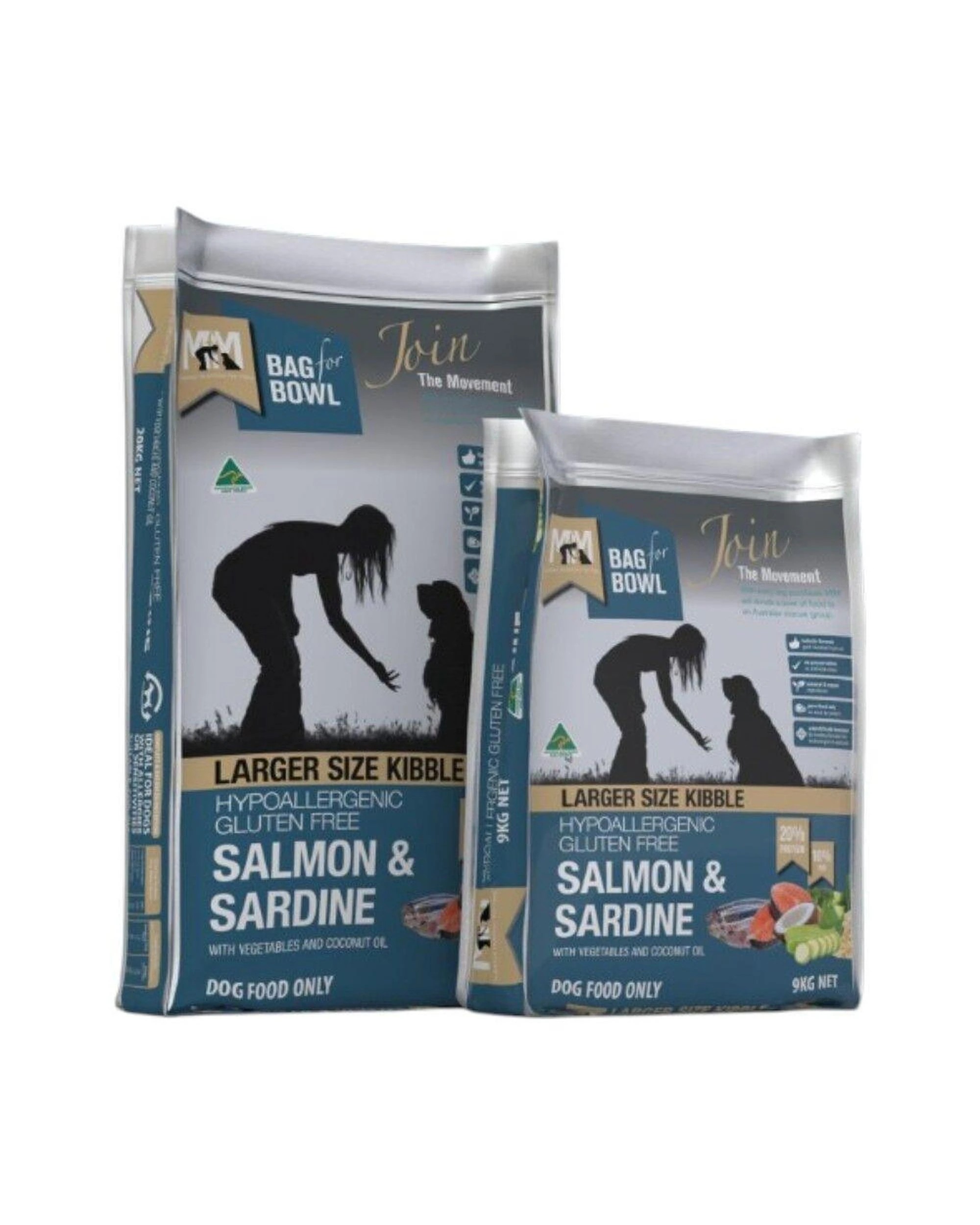 4 MFM Larger Size Kibble Gluten Free Salmon & Sardine Dog Food 20kg, 4 of 6