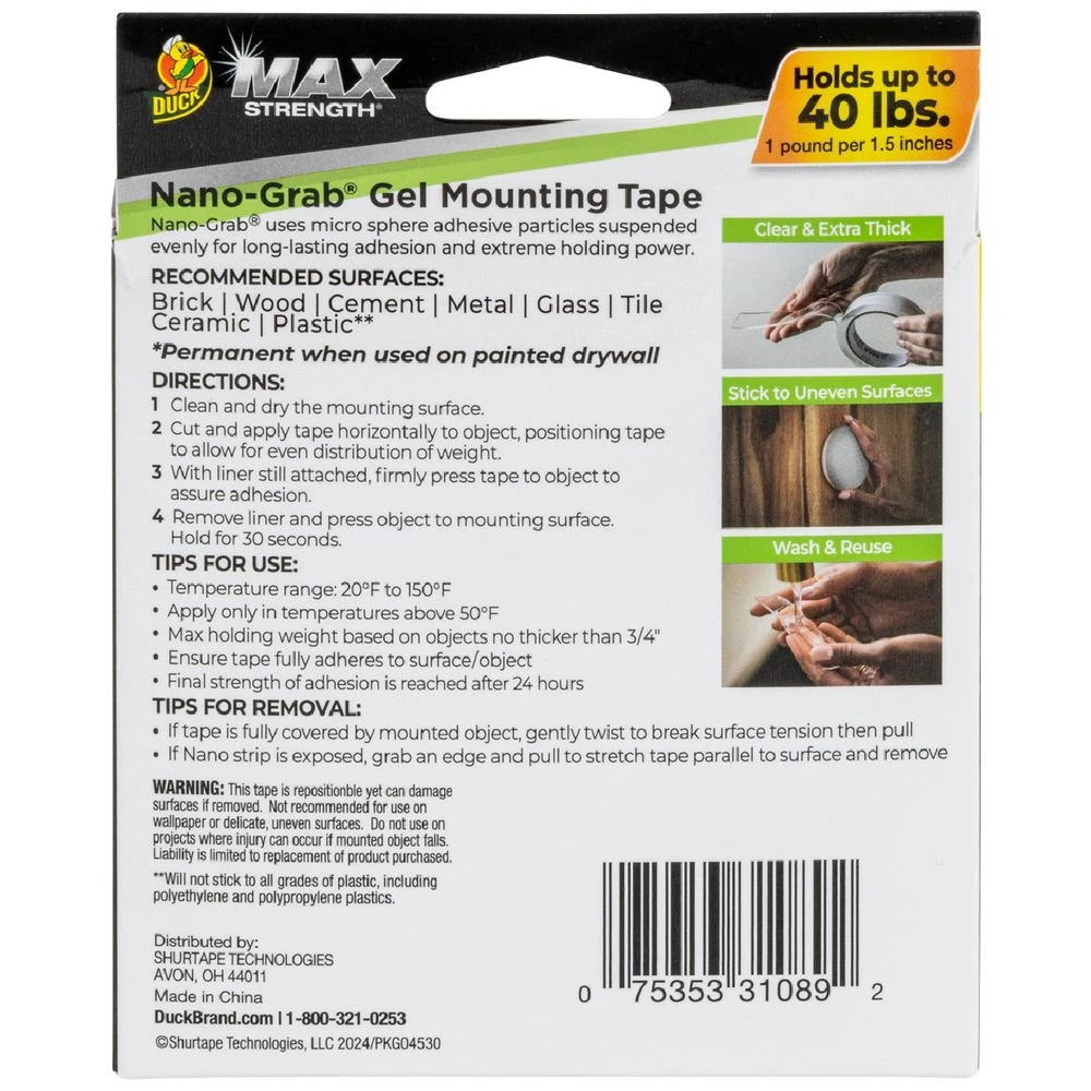 Duck MAX Nano Grab Tape 50.8mm 1.5m - Kmart