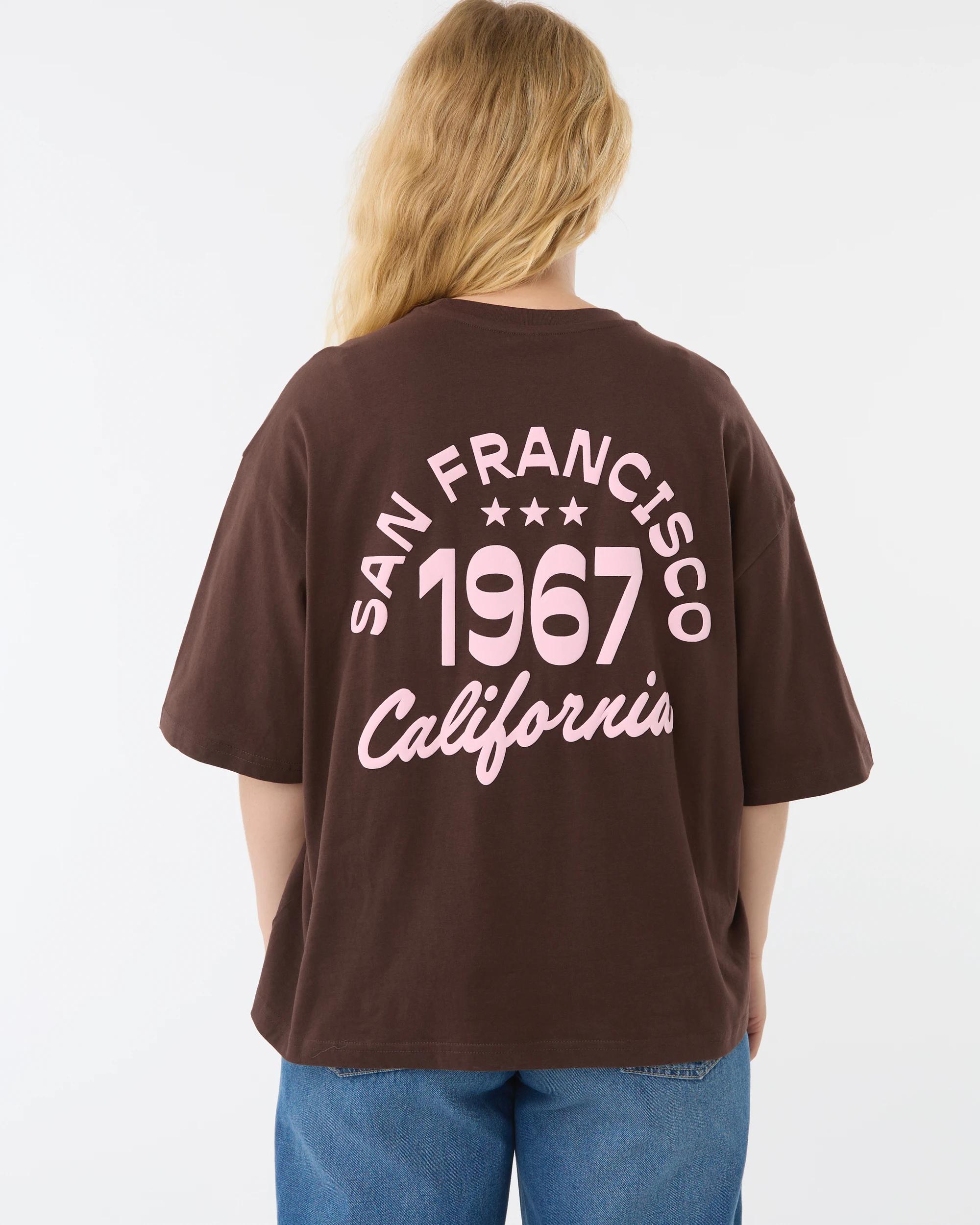 6 Short Sleeve Oversized Chopped Print T-shirt 1967, 6 of 7