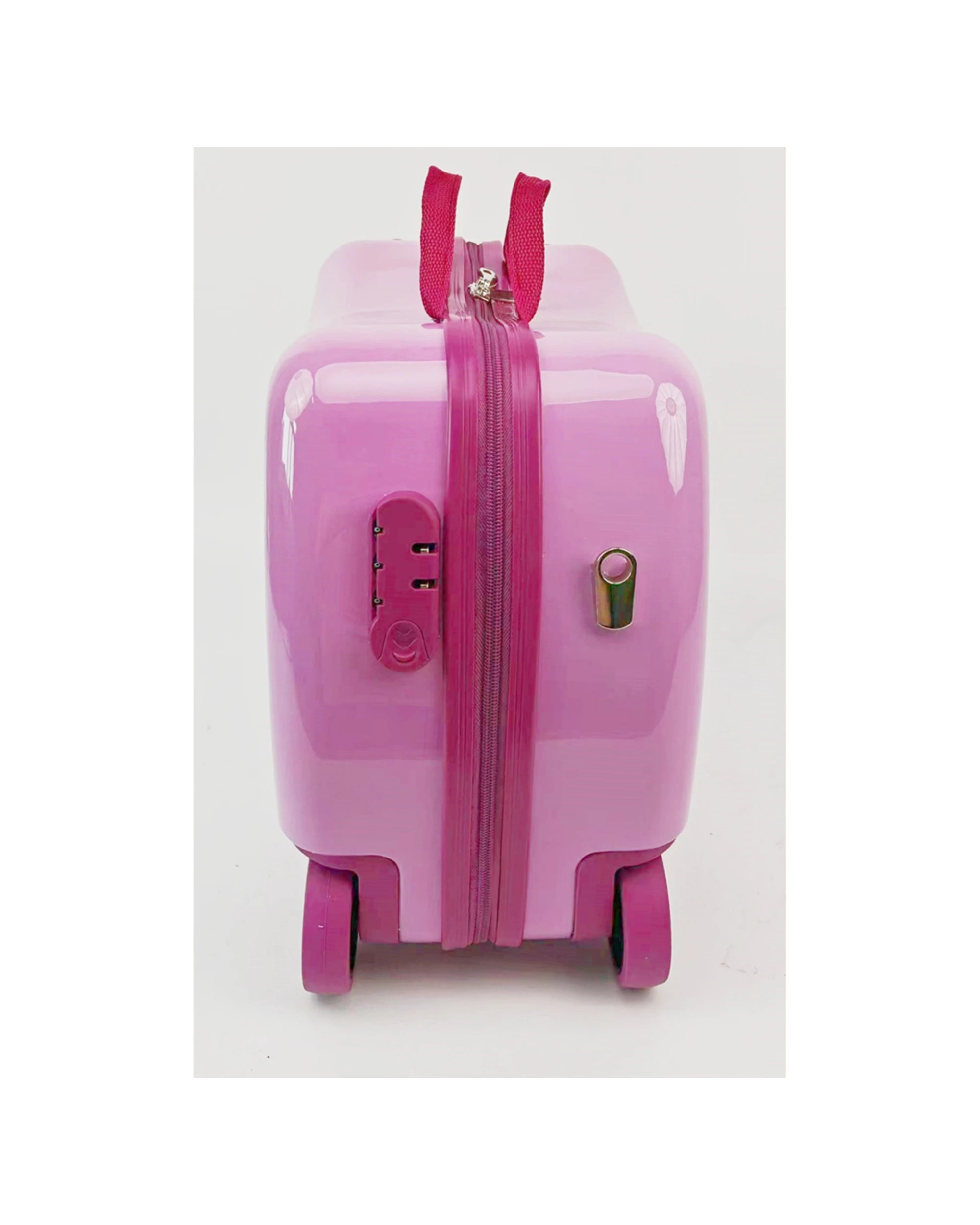4 Disney Frozen Ride-On Trolley Case Kids Onboard Luggage Four Wheels Hard Shell - Pink, 4 of 4