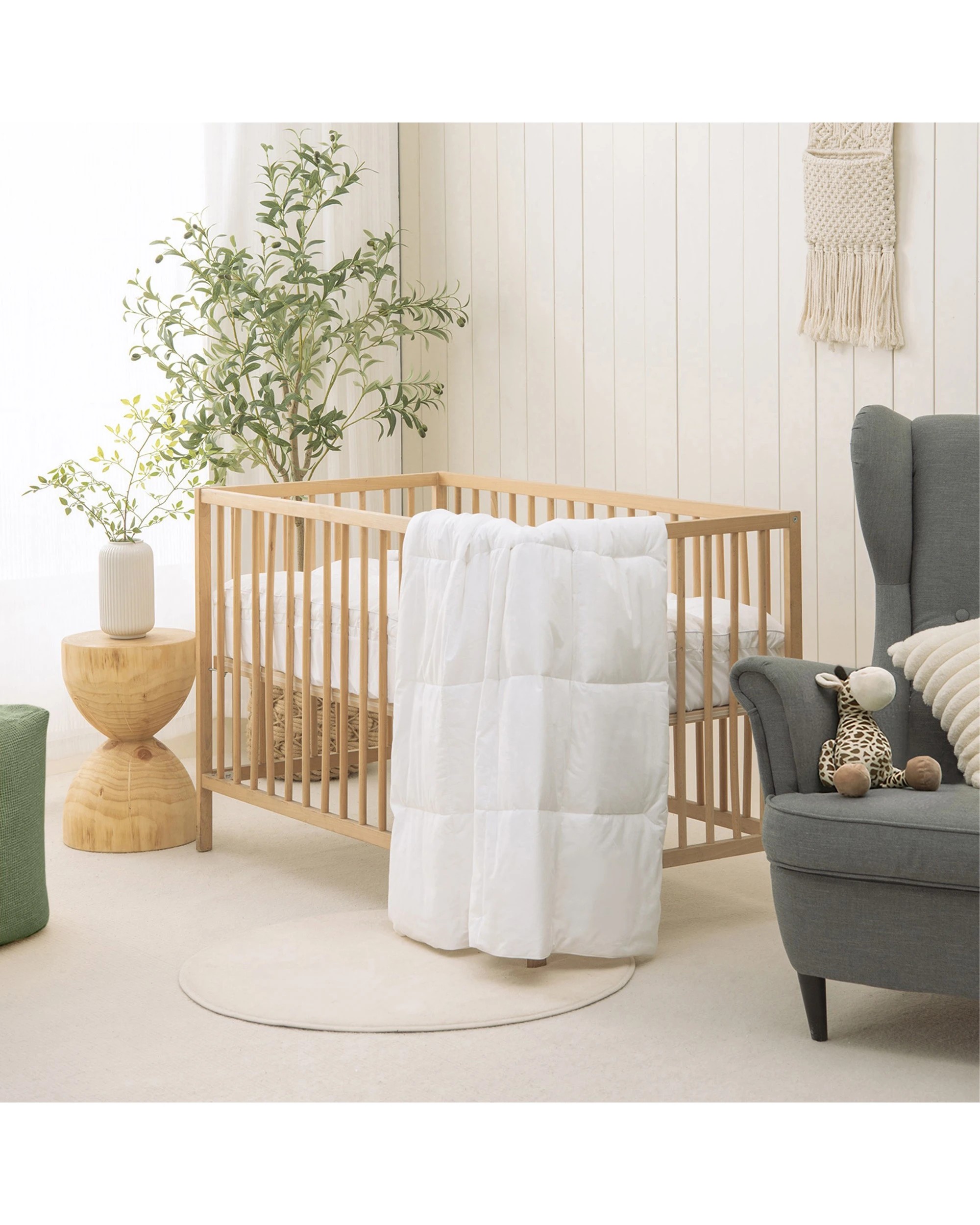 3 Dreamaker Baby Down Alternative Microfibre Quilt - COT Size - White, 3 of 5