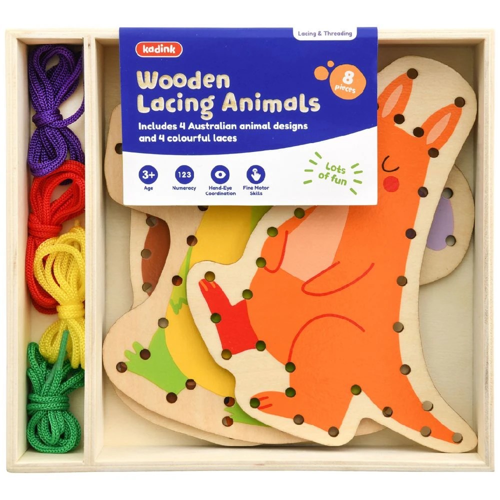 1 Kadink Wooden Lacing Animals, 1 of 2