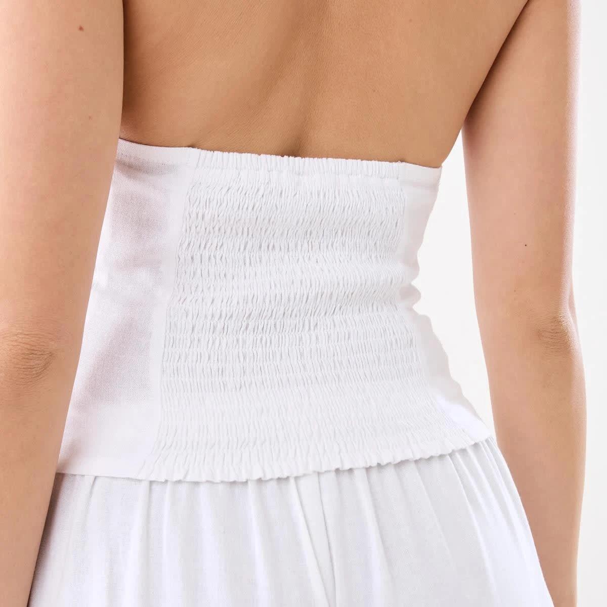 10 Linen Blend Beaded Top WHITE, 10 of 10