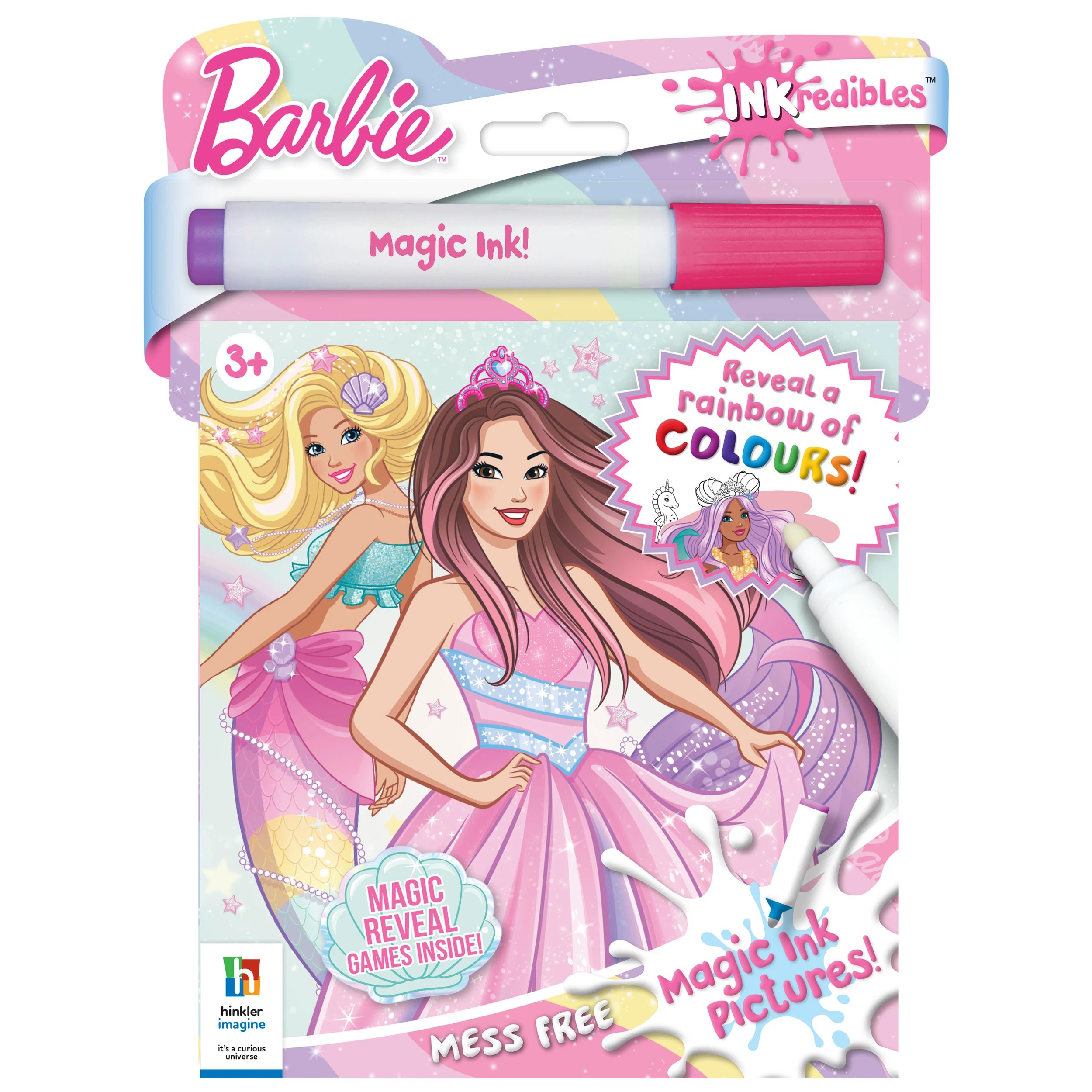 1 INKredibles Barbie Mess Free Magic Ink Pictures! - Book, 1 of 5