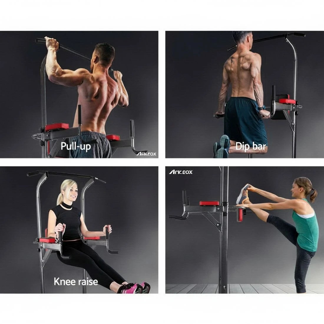 4 Everfit Weight Bench Chin Up Tower Bench Press Home Gym Wokout 200kg - Black, 4 of 8