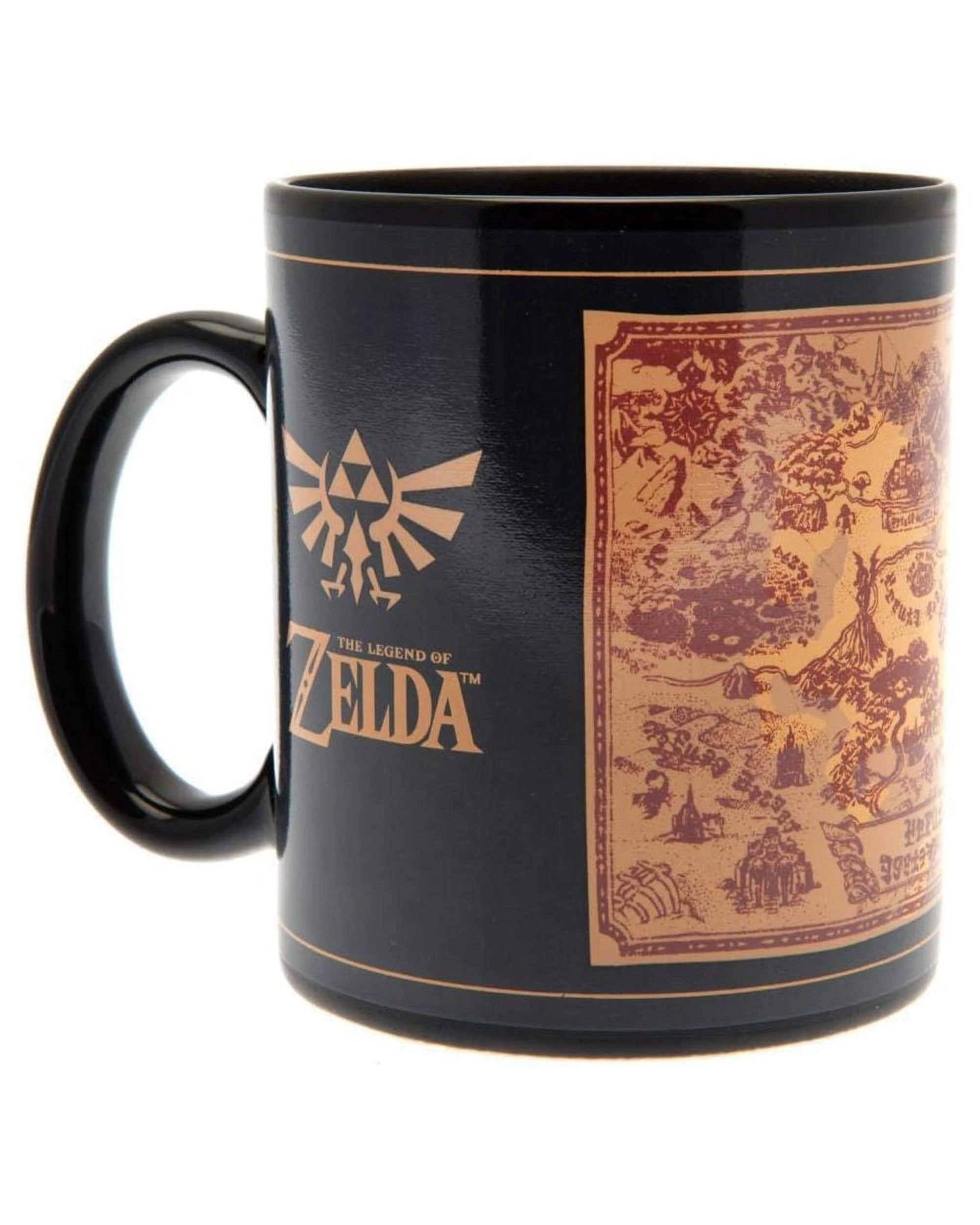 2 The Legend of Zelda Map Heat Changing Mug - Black, 2 of 6