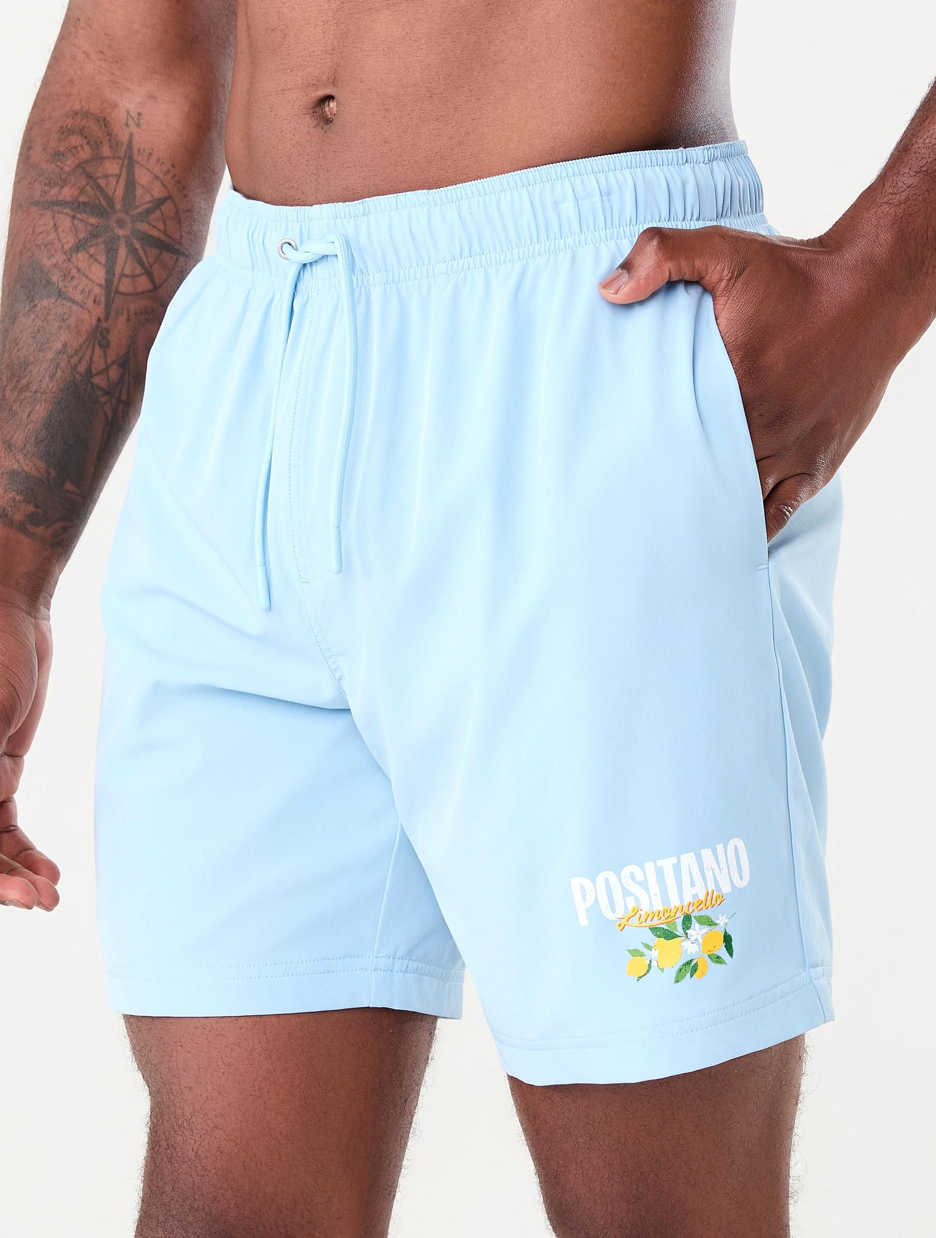 2 Regular Print Boardshorts Blu Lemon, 2 of 7