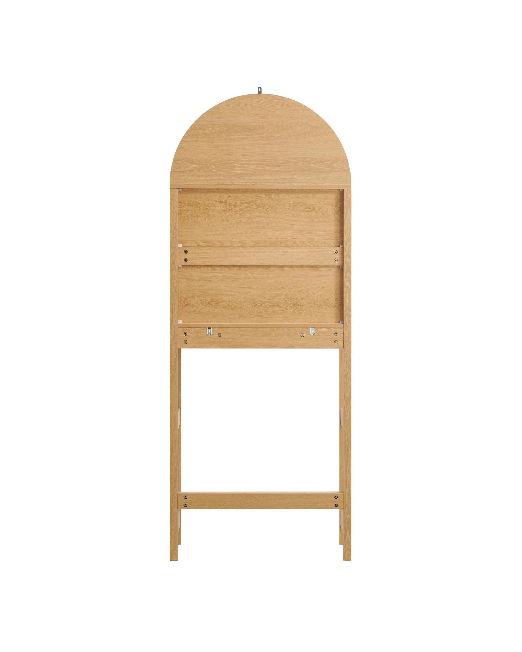 6 Kodu Over The Toilet Storage Cabinet 2 Doors - Natural, 6 of 10