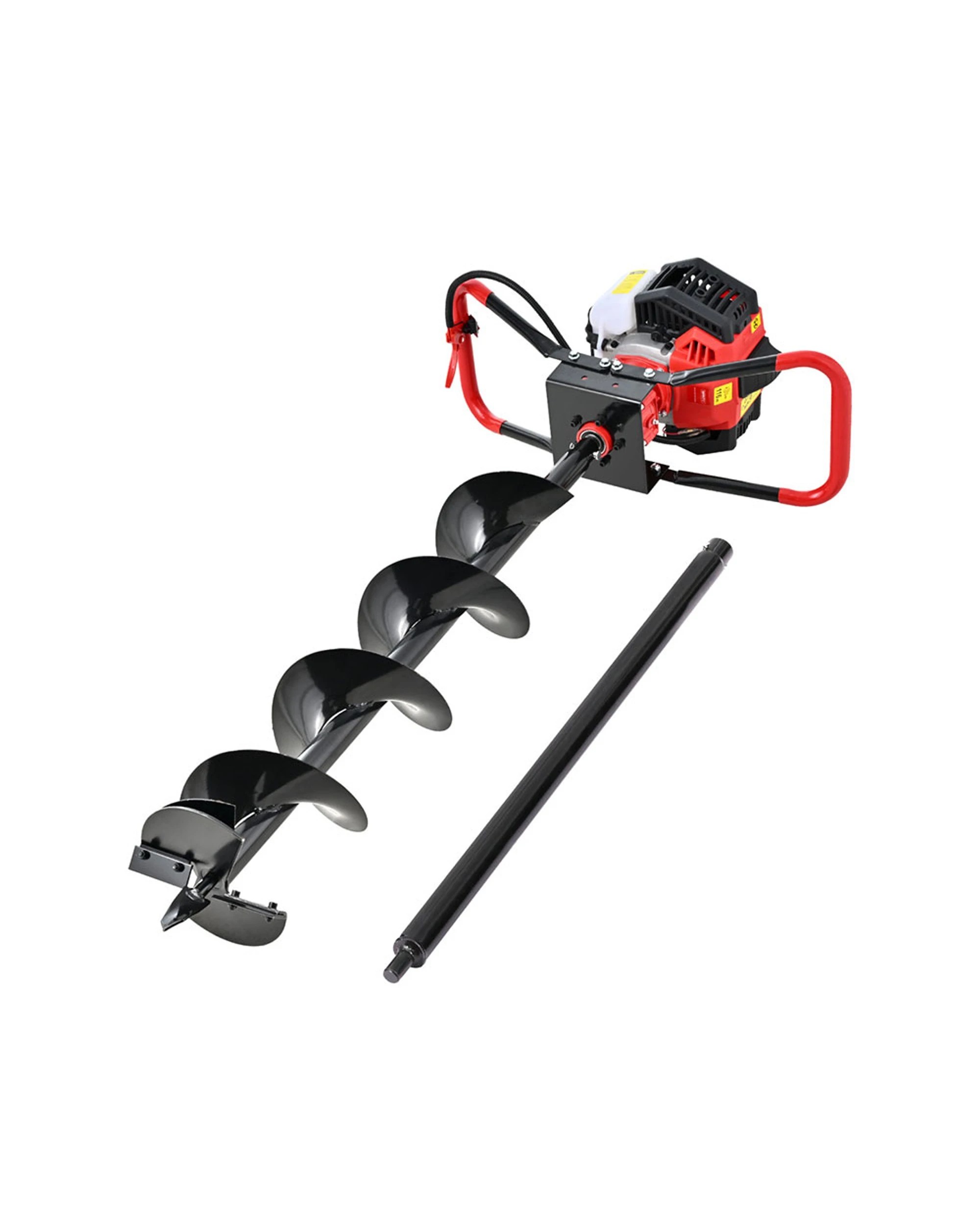 1 Giantz Post Hole Digger 200mm Petrol Drill Auger Extension Bits - Multi, 1 of 7