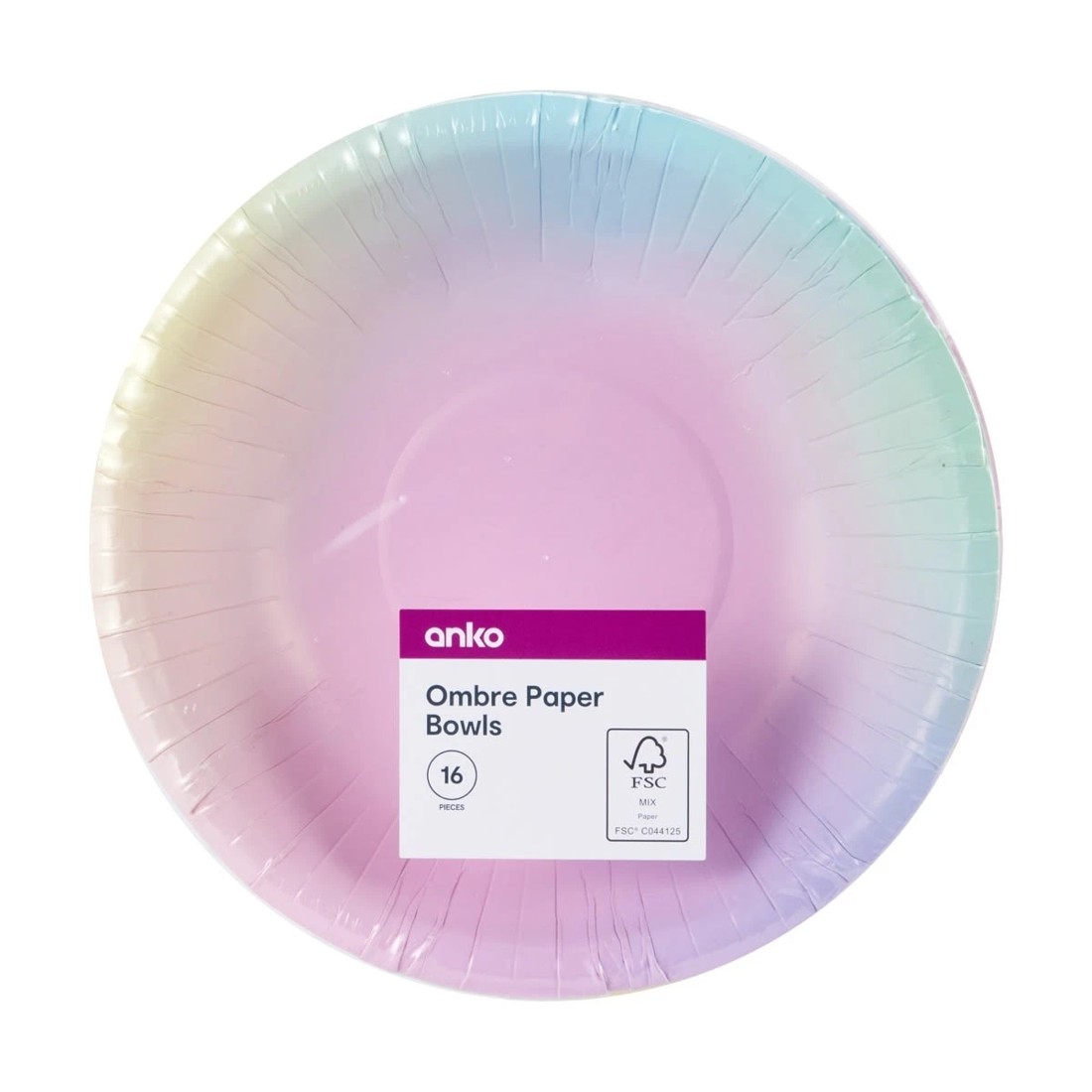 5 16 Piece Ombre Paper Bowls, 5 of 5