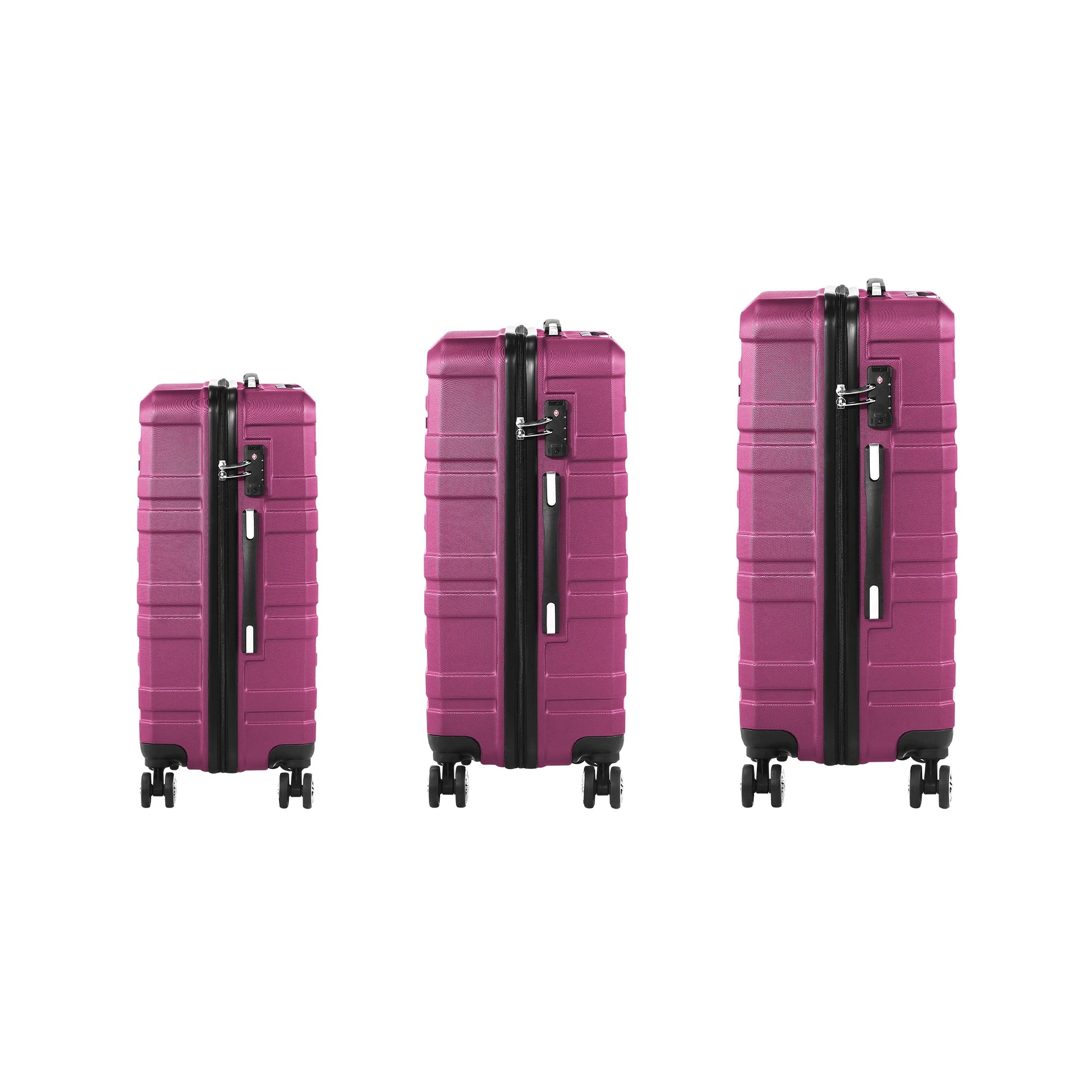 8 Mazam 3PCS Luggage Suitcase Trolley Set Travel TSA Lock ABS Hard Case - Multi, 8 of 8