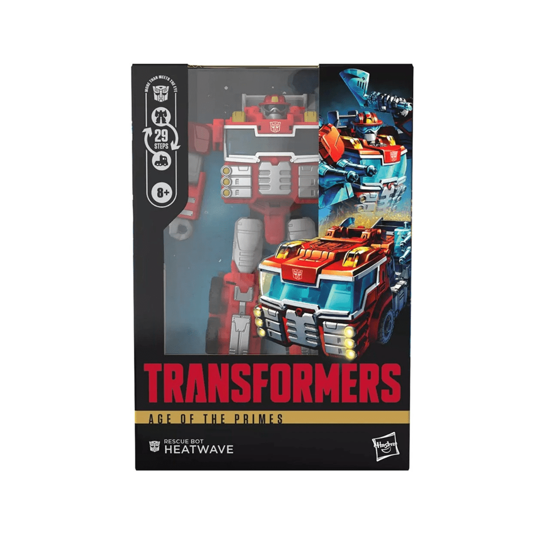 1 Hasbro Transformers Age of the Primes Voyager Class: Rescue Bot Heatwave Figure, 1 of 4