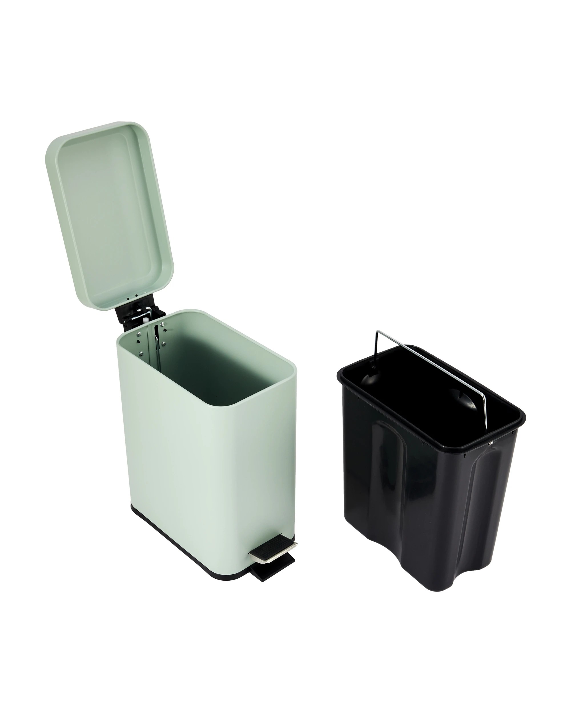 4 5L Slim Line Bin - Sage, 4 of 7