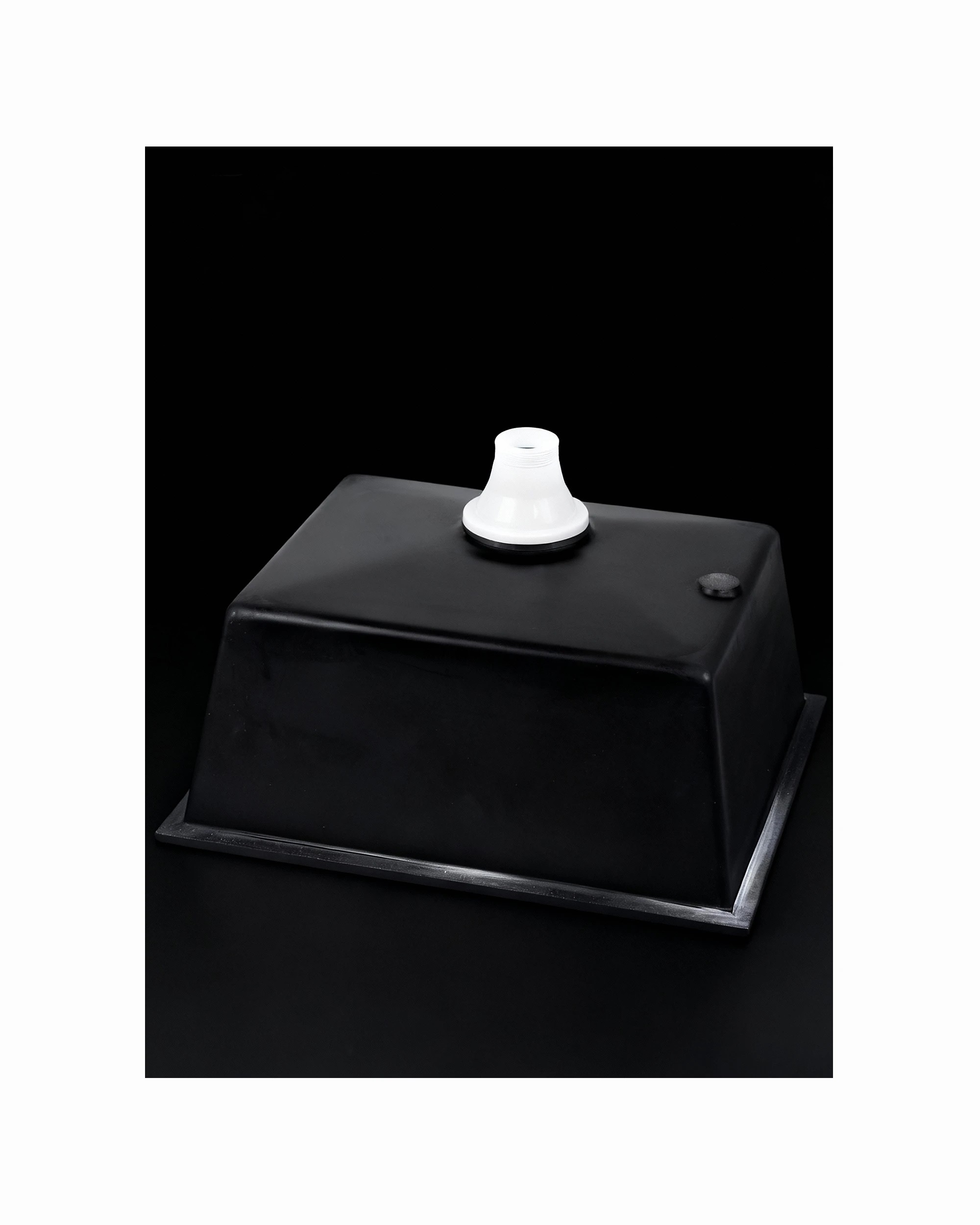 5 Cefito Kitchen Sink 55x45cm Granite Stone Sink Single Bowl - Black, 5 of 6