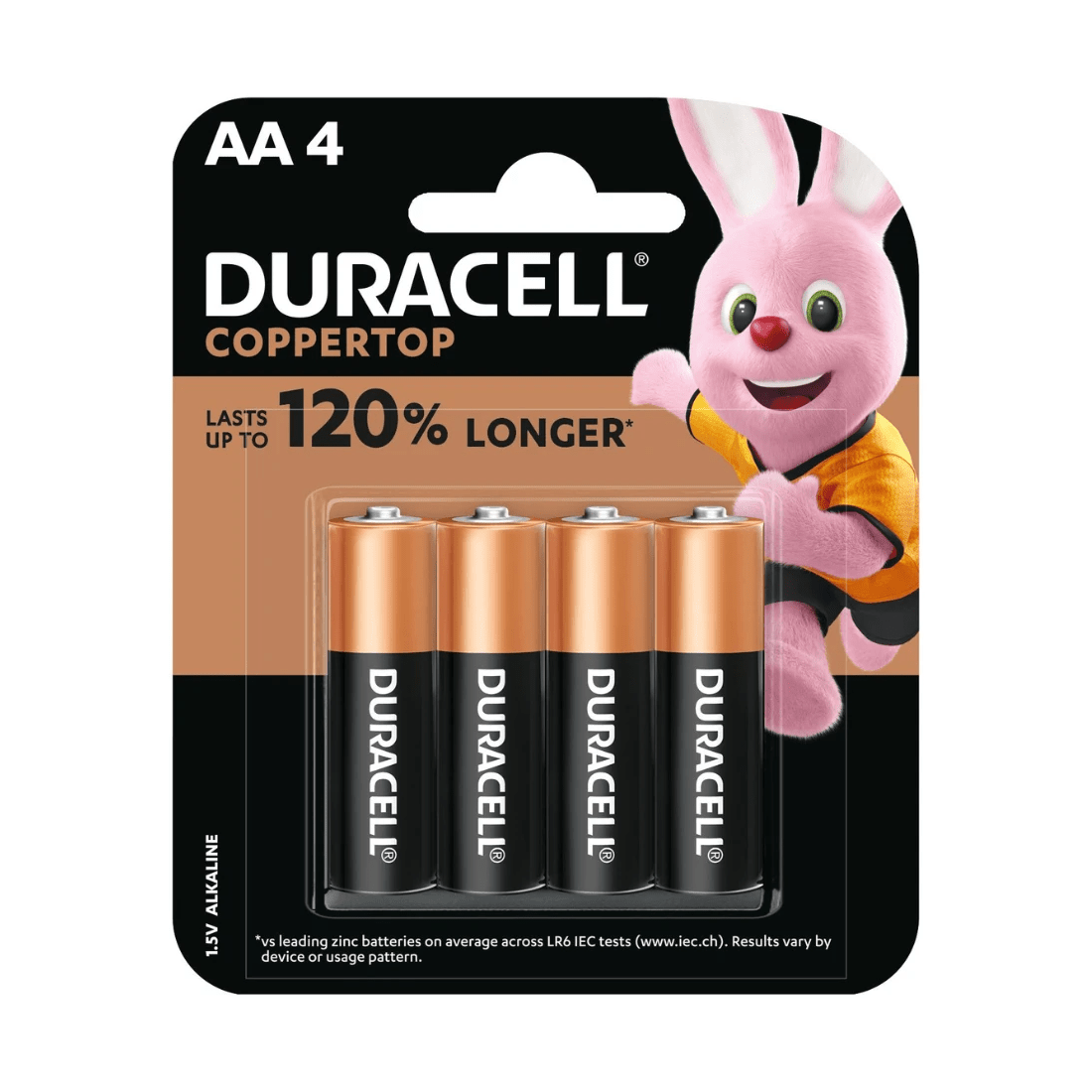 1 4 Pack Duracell Coppertop Alkaline AA Batteries, 1 of 10