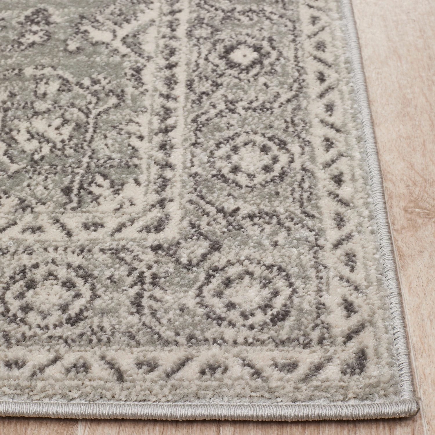 4 Common Ground Rugs Encore 261 500x80cm - Extra Large Runner Power Loomed Pet Friendly Rug - Silver, 4 of 7
