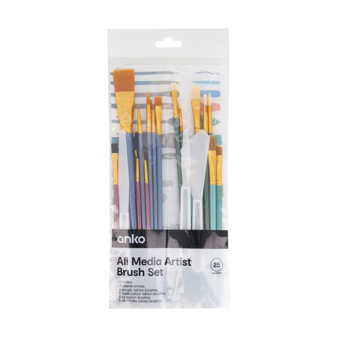 1 25 Pack All Media Artist Brush Set, 1 of 8
