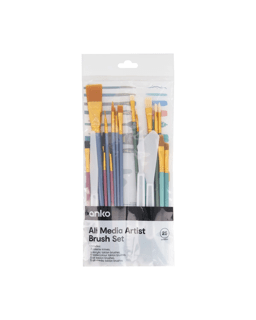 15 Piece Glitter Paint Brush Set