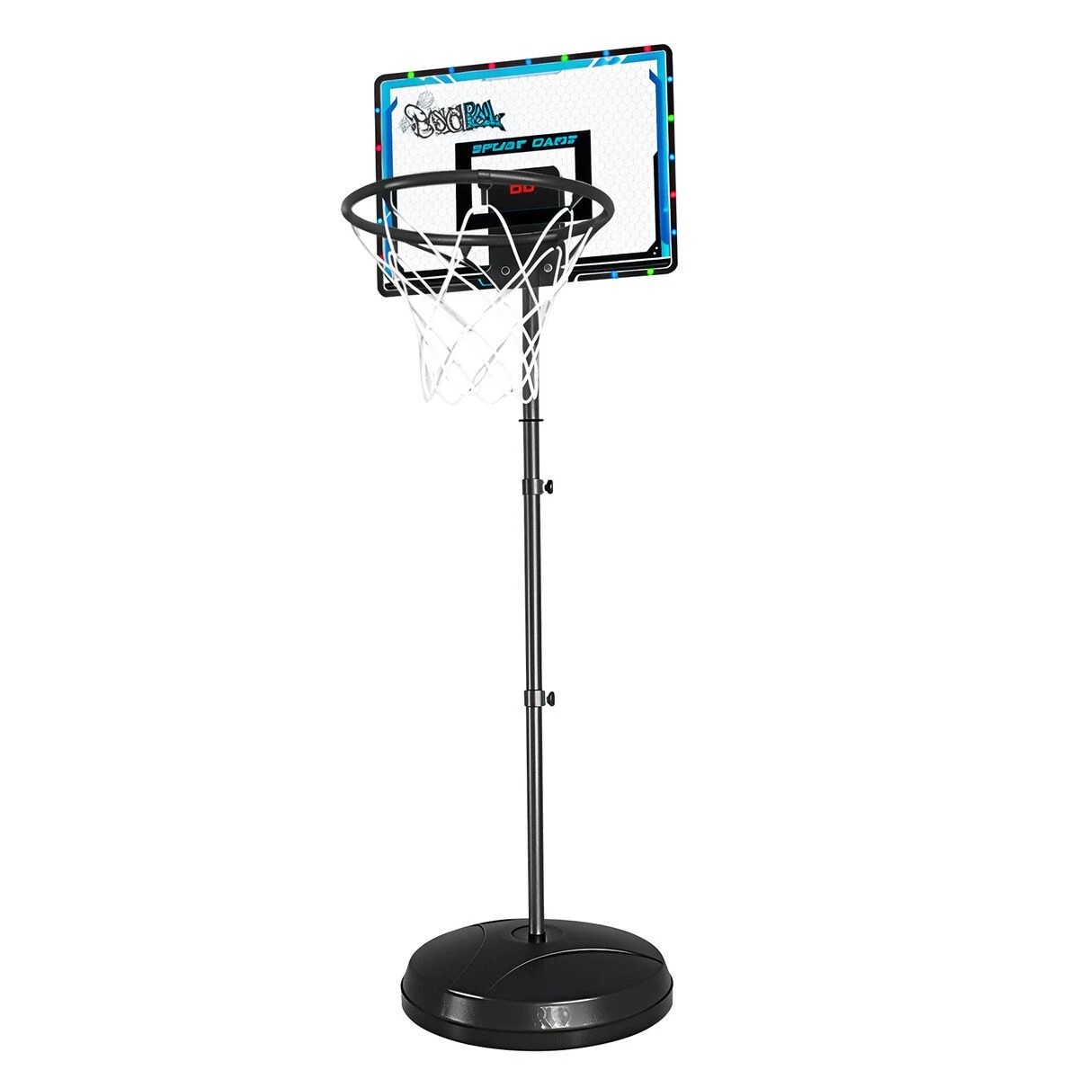 1 AUSWAY Portable Basketball Hoop Stand System 1.2-1.7m Adjustable Height, 1 of 3
