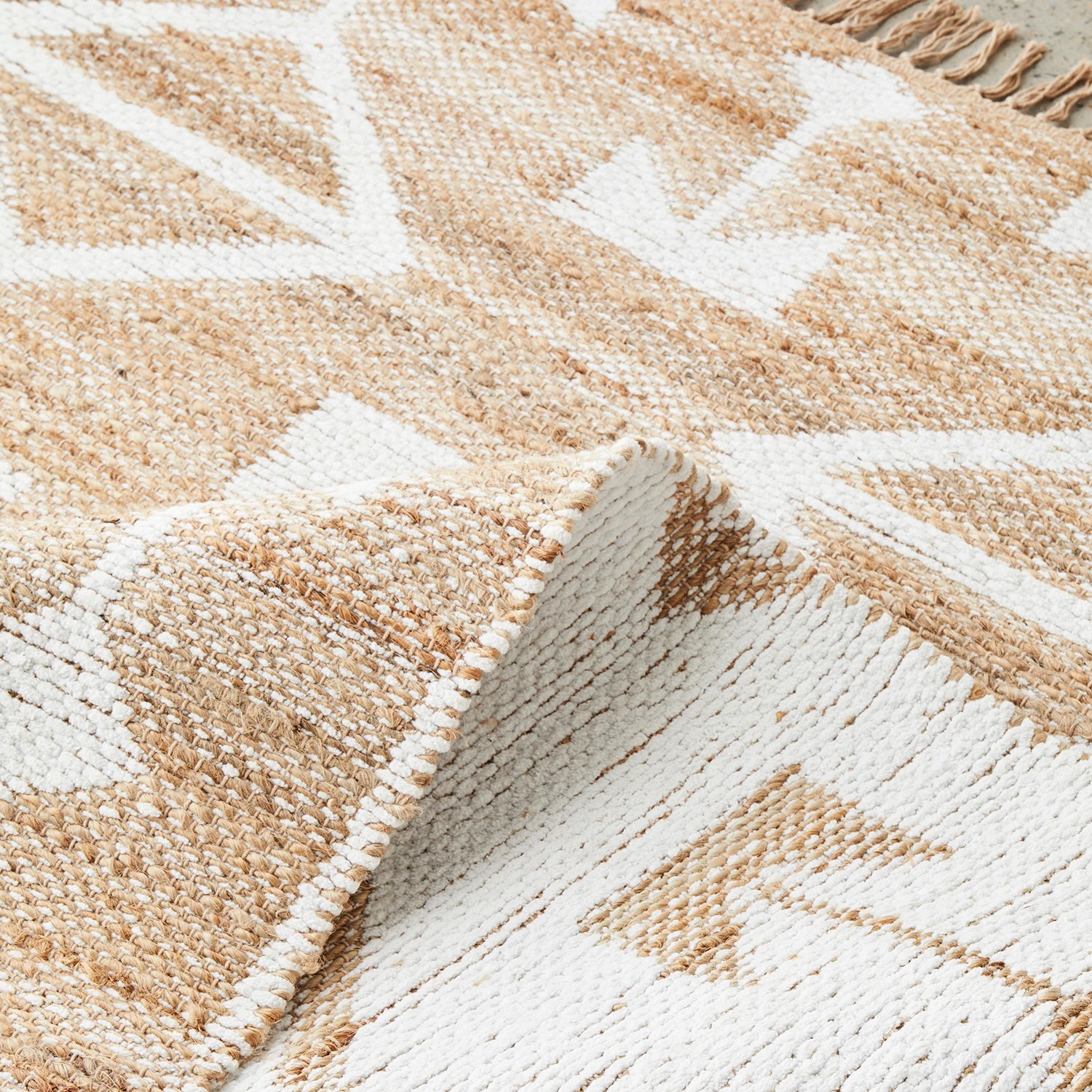 8 Common Ground Rugs Grove Trudy 380x280cm - Extra Large Hand Loomed Jute Floor Rug - White, 8 of 8