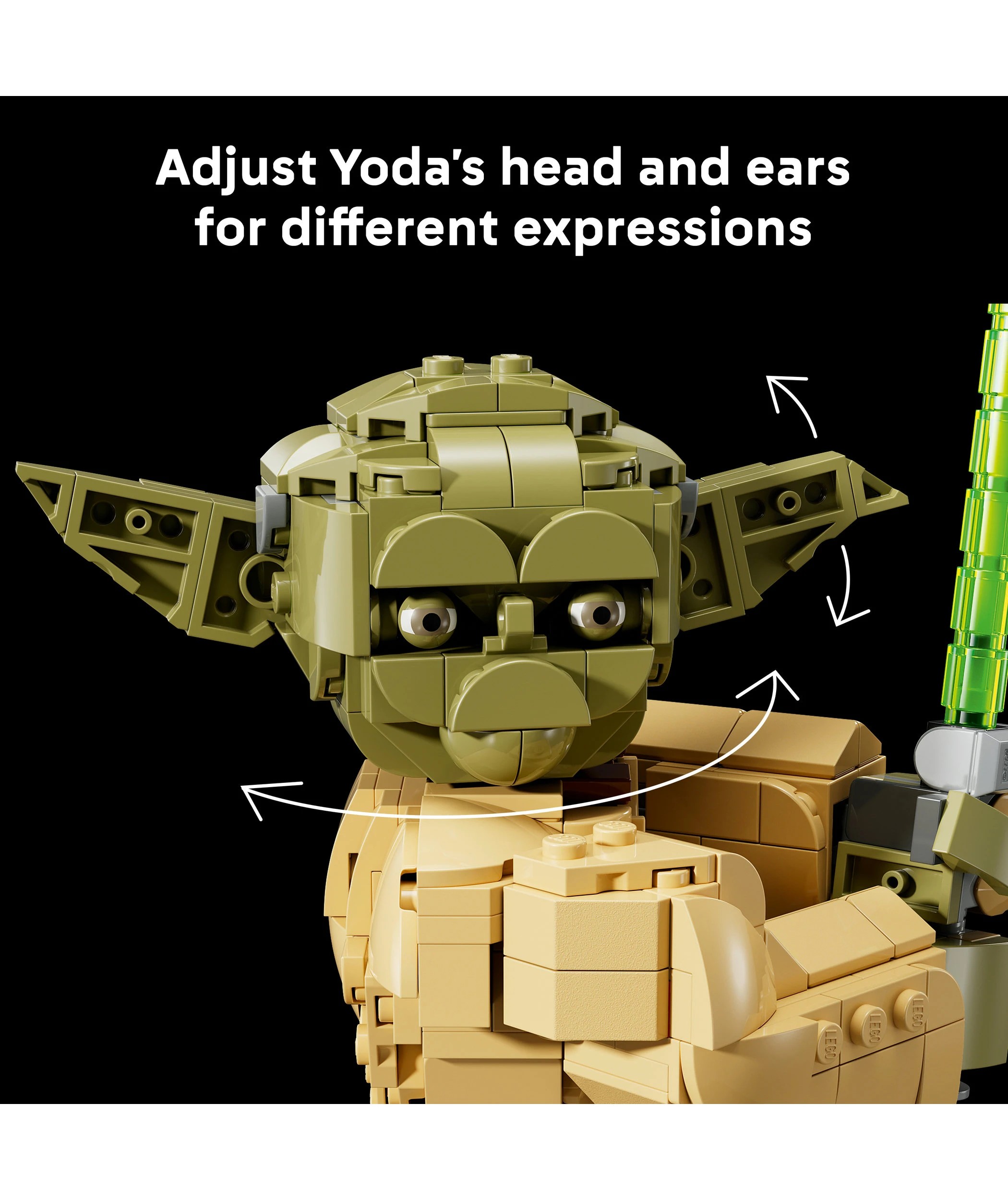 6 LEGO Star Wars Yoda Bust 75438, 6 of 10