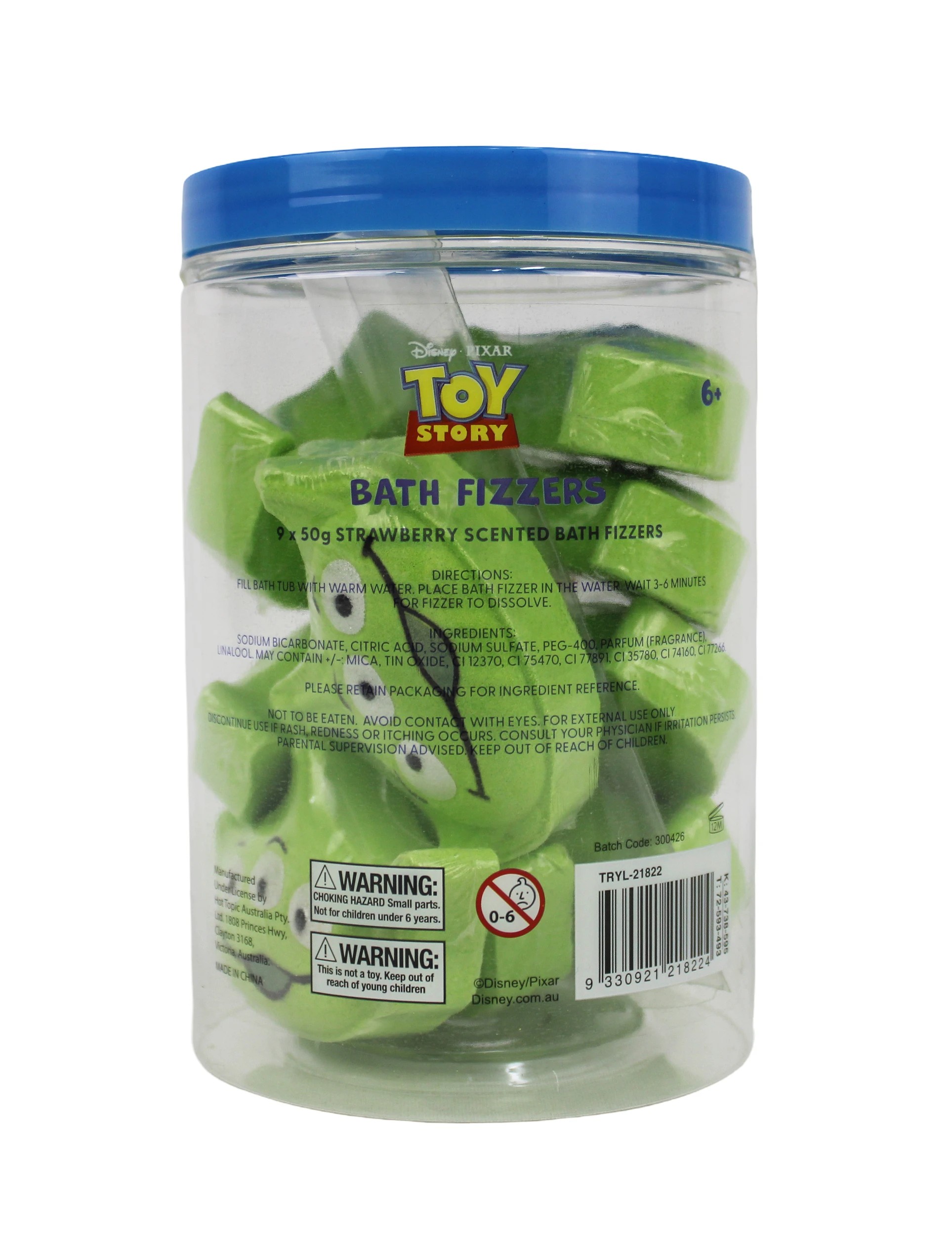 4 Disney Pixar Toy Story 9 Piece Bath Fizzers - Strawberry Scented, 4 of 4