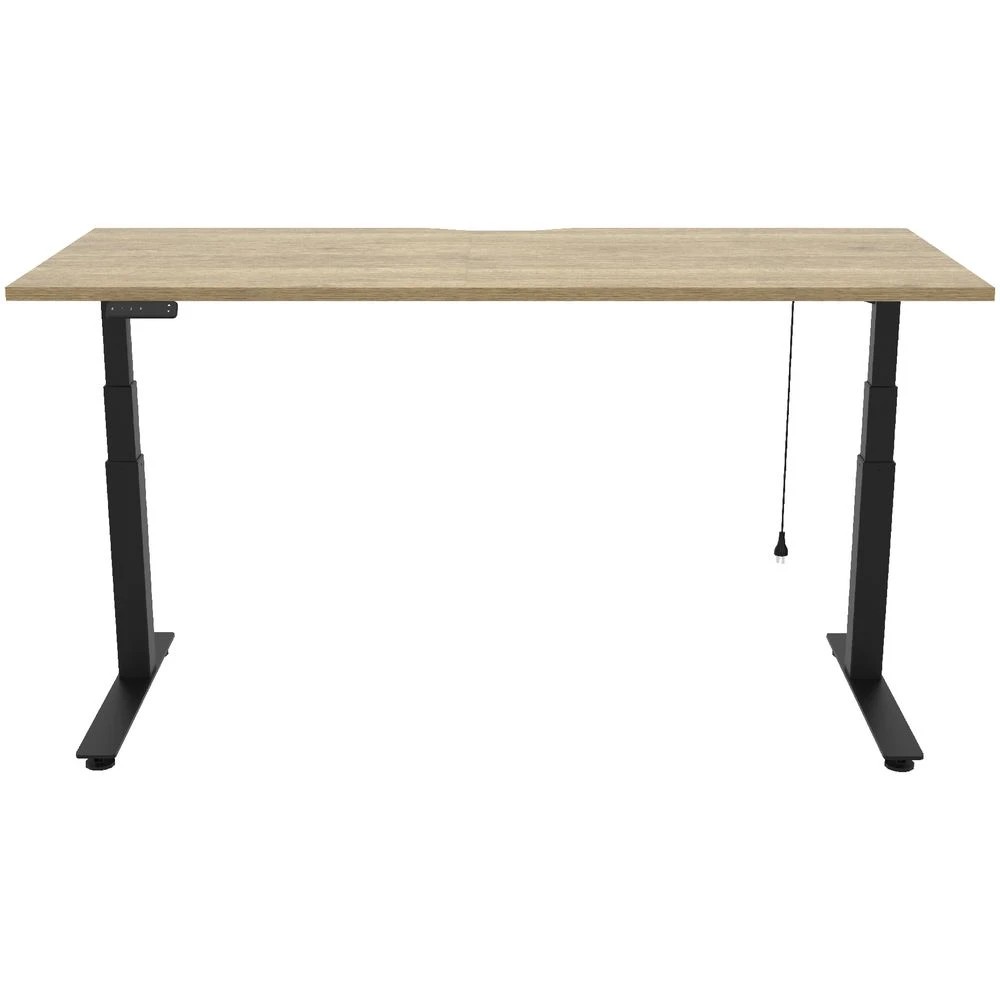 2 Stilford S2 Electric Sit Stand Desk 1800mm Black/Oak Desks, Tables and Workstations, 2 of 5