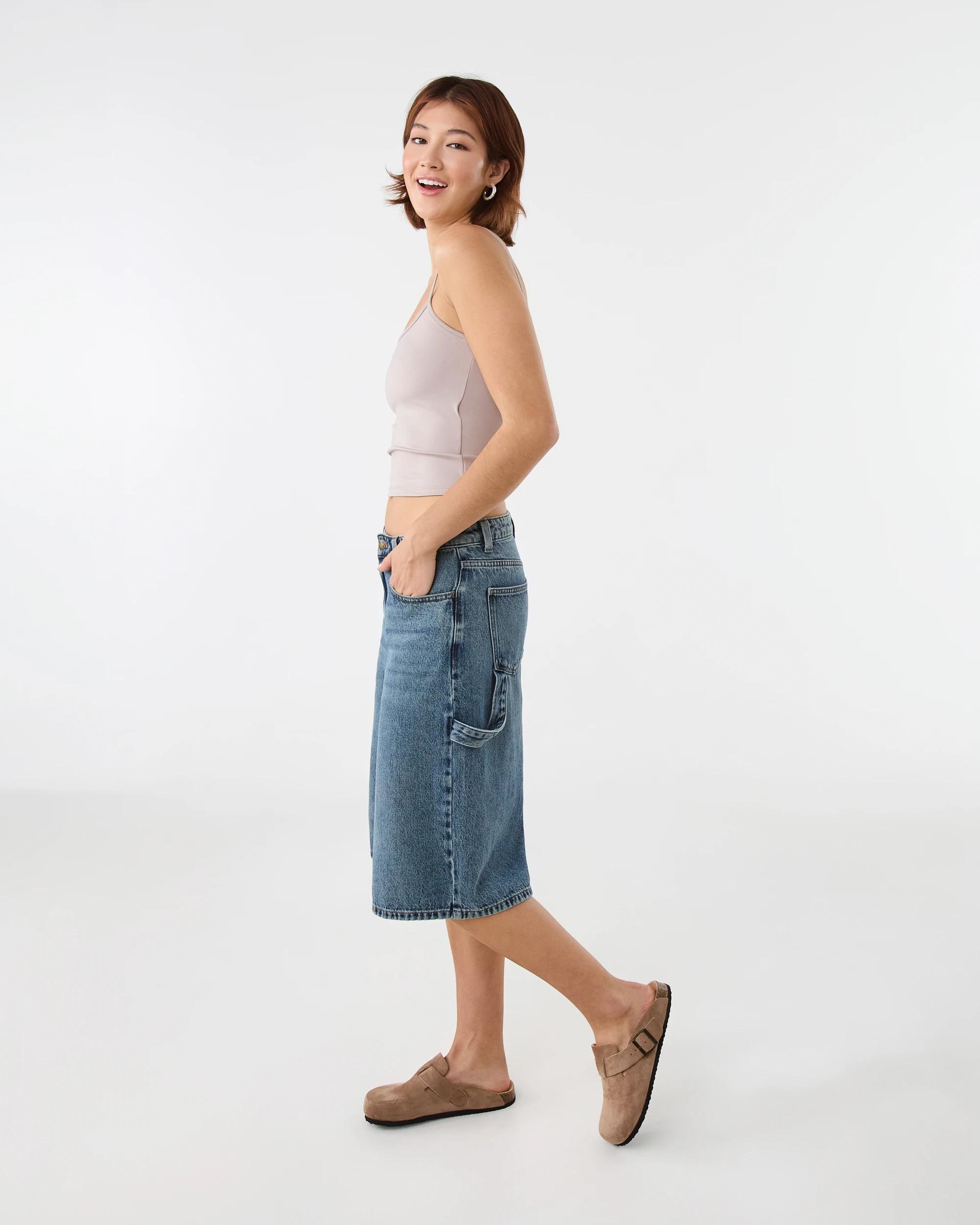 3 Carpenter Jorts Mid Wash, 3 of 9