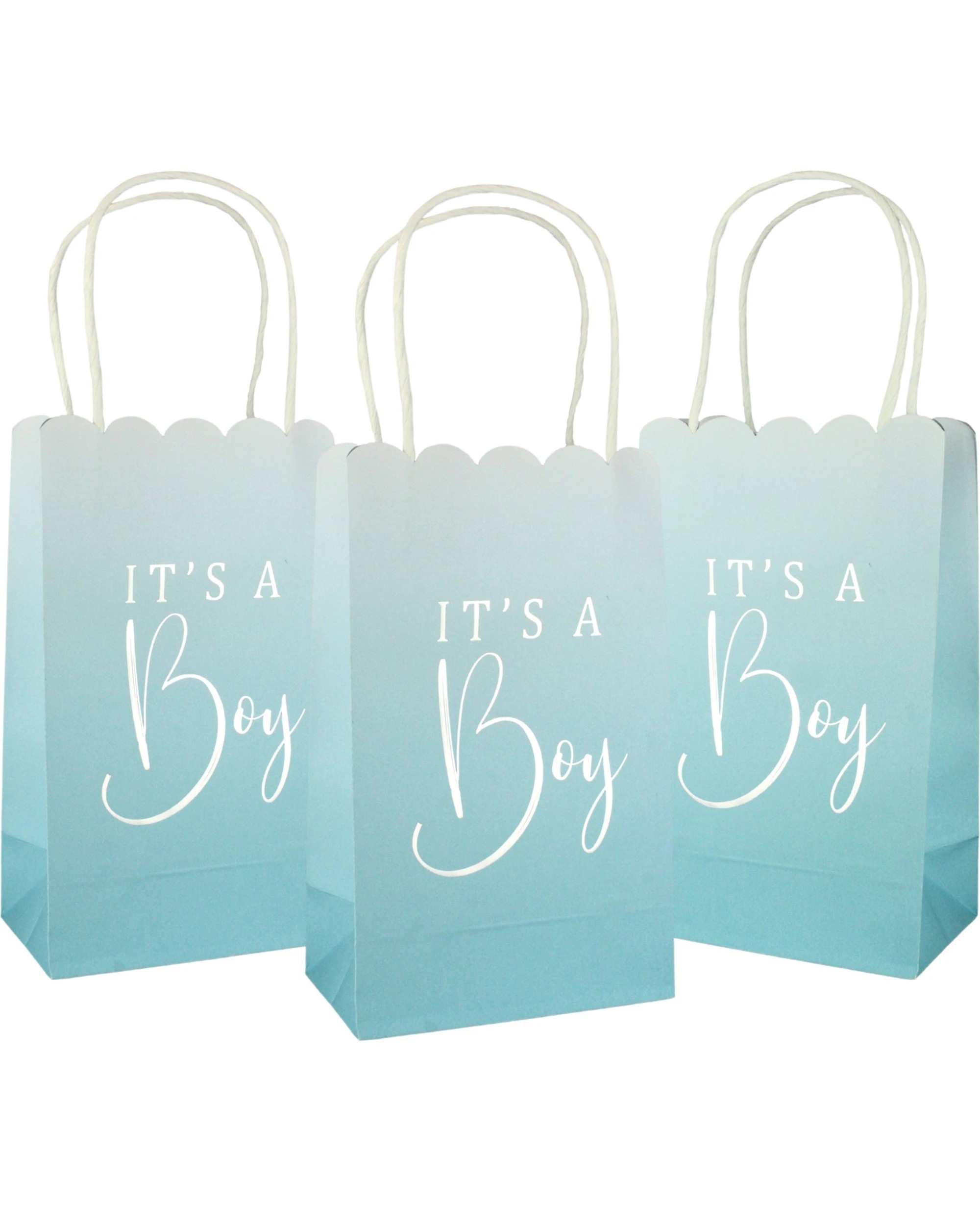 1 Alpen Ombre Blue It's A Boy Paper Gift Bags Pack of 5 - Blue, 1 of 4