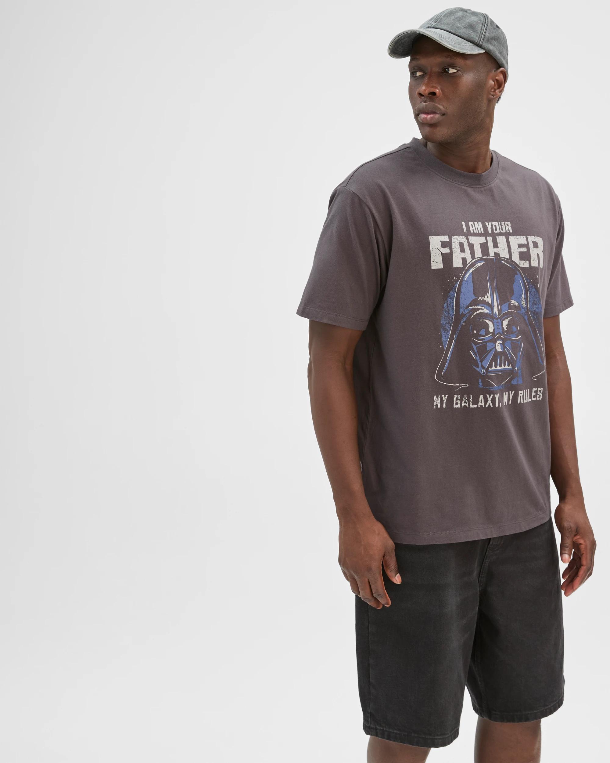 4 Disney Star Wars Australian Cotton I Am Your Father T-Shirt DARK GREY, 4 of 7