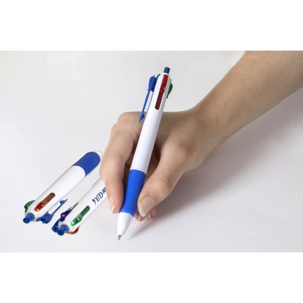3 Artline Clix 4 Retractable Ballpoint Pens Assorted 3 Pack, 3 of 4