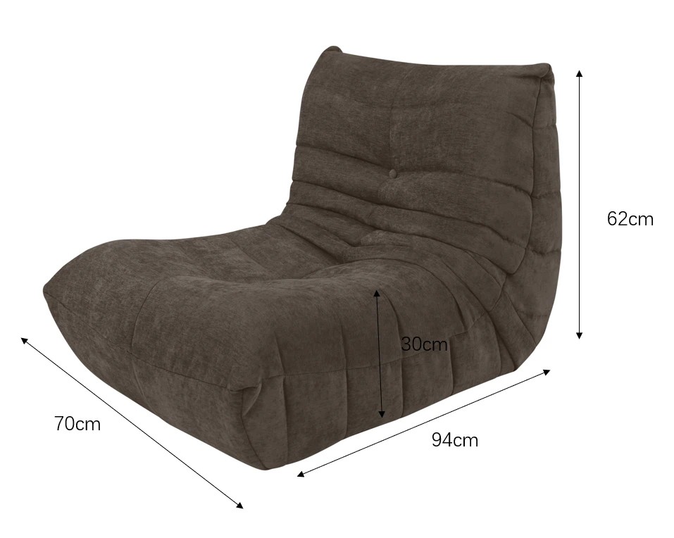8 Goldie Compressed Lounge Chair - Chocolate, 8 of 8