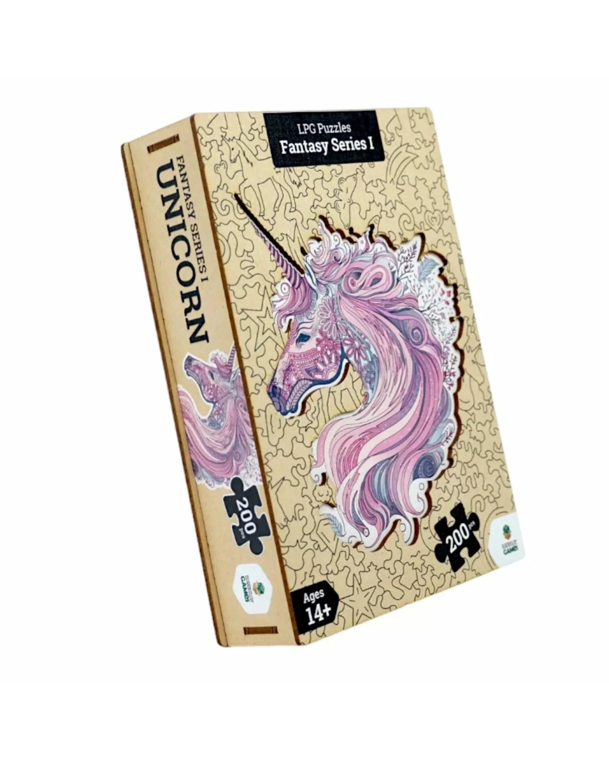 2 Let's Play Games Fantasy Series 01 Unicorn 200 Piece Wooden Jigsaw Puzzle, 2 of 4