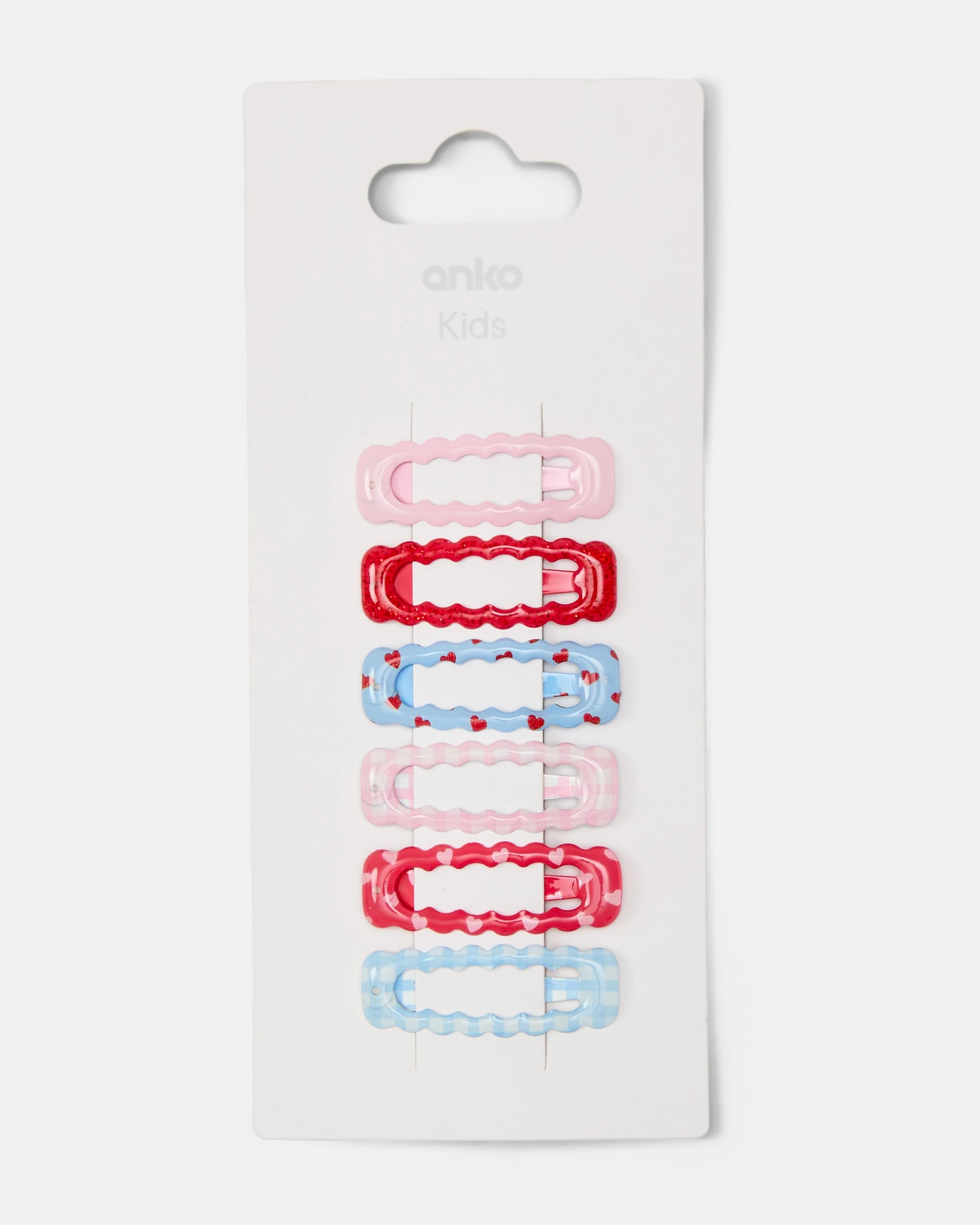 1 6 Pack Snap Hair Clips, 1 of 3