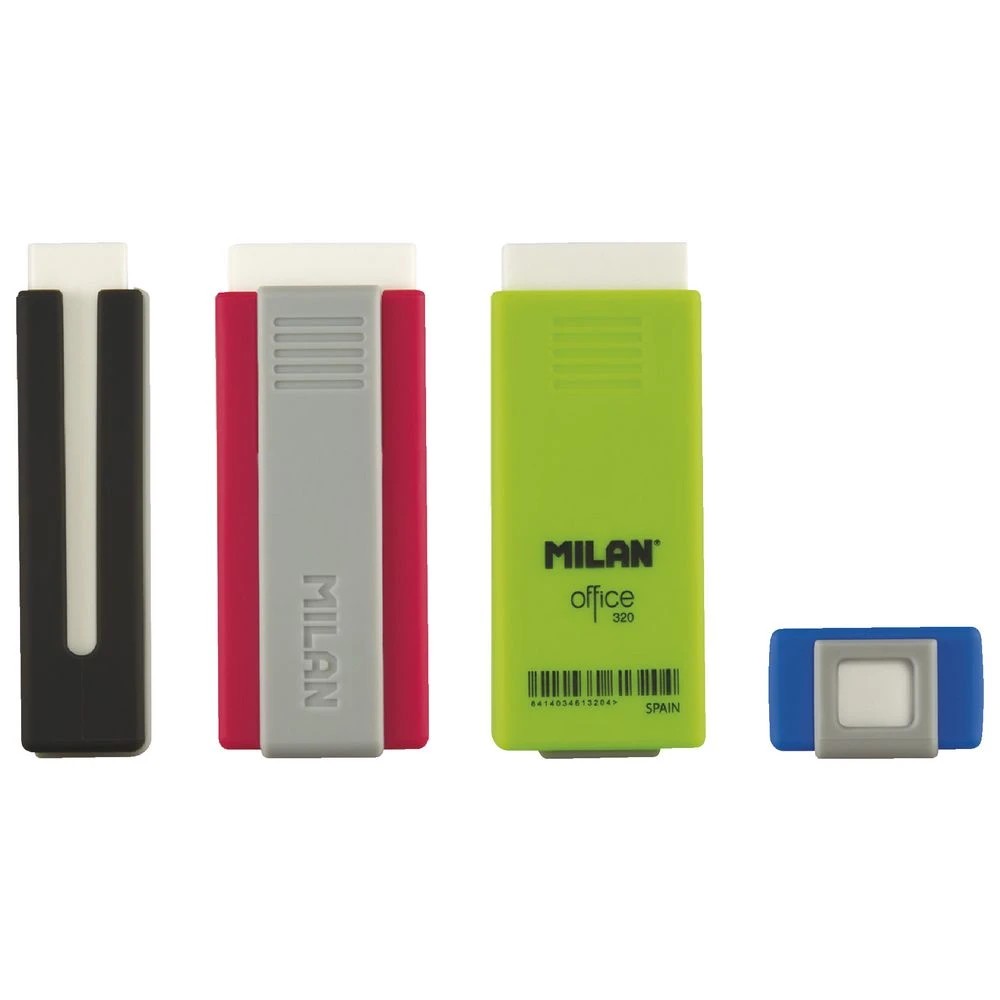 6 Milan Office One Eraser Assorted, 6 of 6