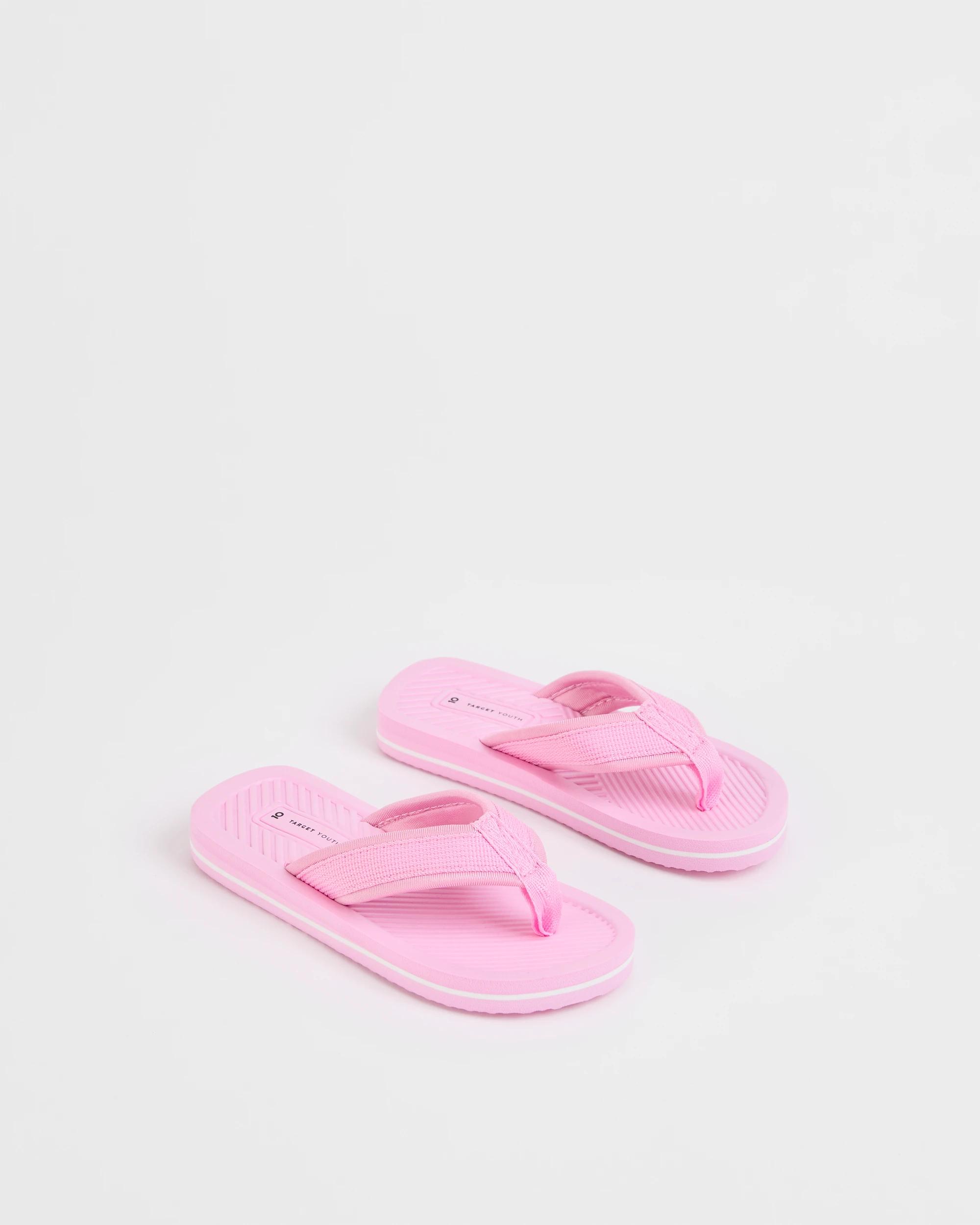 2 Target Youth Junior/Senior Colourblock Thongs PINK, 2 of 3