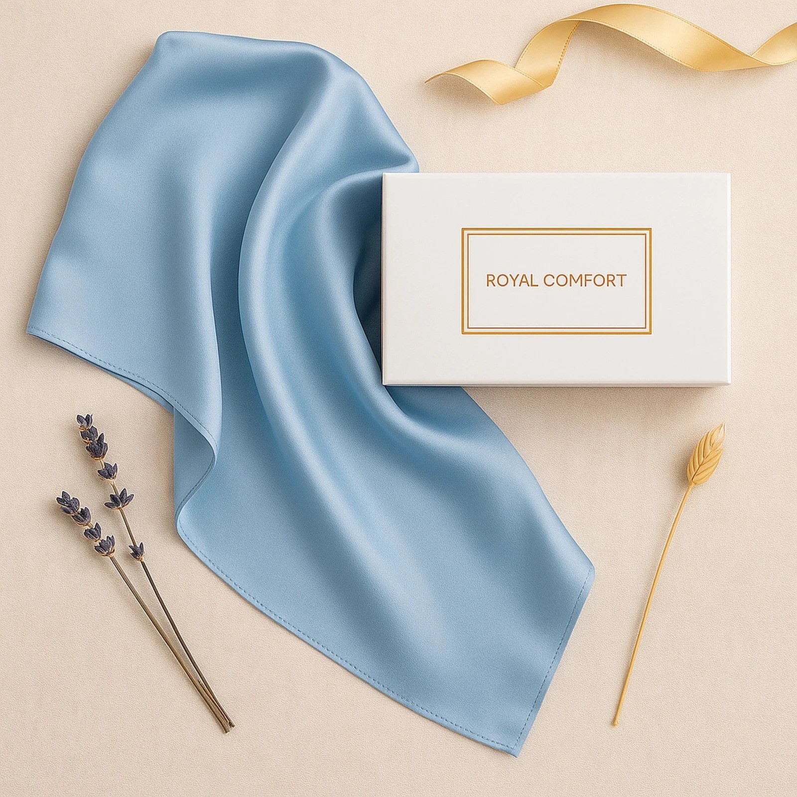 3 Royal Comfort Pure Silk Pillow Case 100% Mulberry Silk Hypoallergenic Pillowcase - Blue, 3 of 10