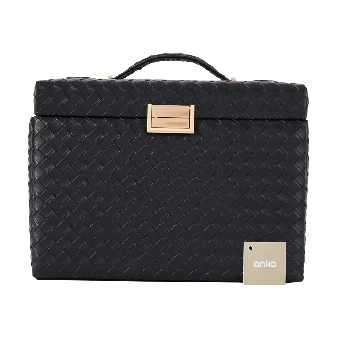 9 Black Weave Jewellery Case, 9 of 10