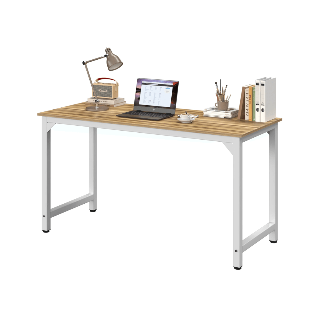 1 Advwin 120cm Computer Desk Home Office Table Wooden Workstation, 1 of 8