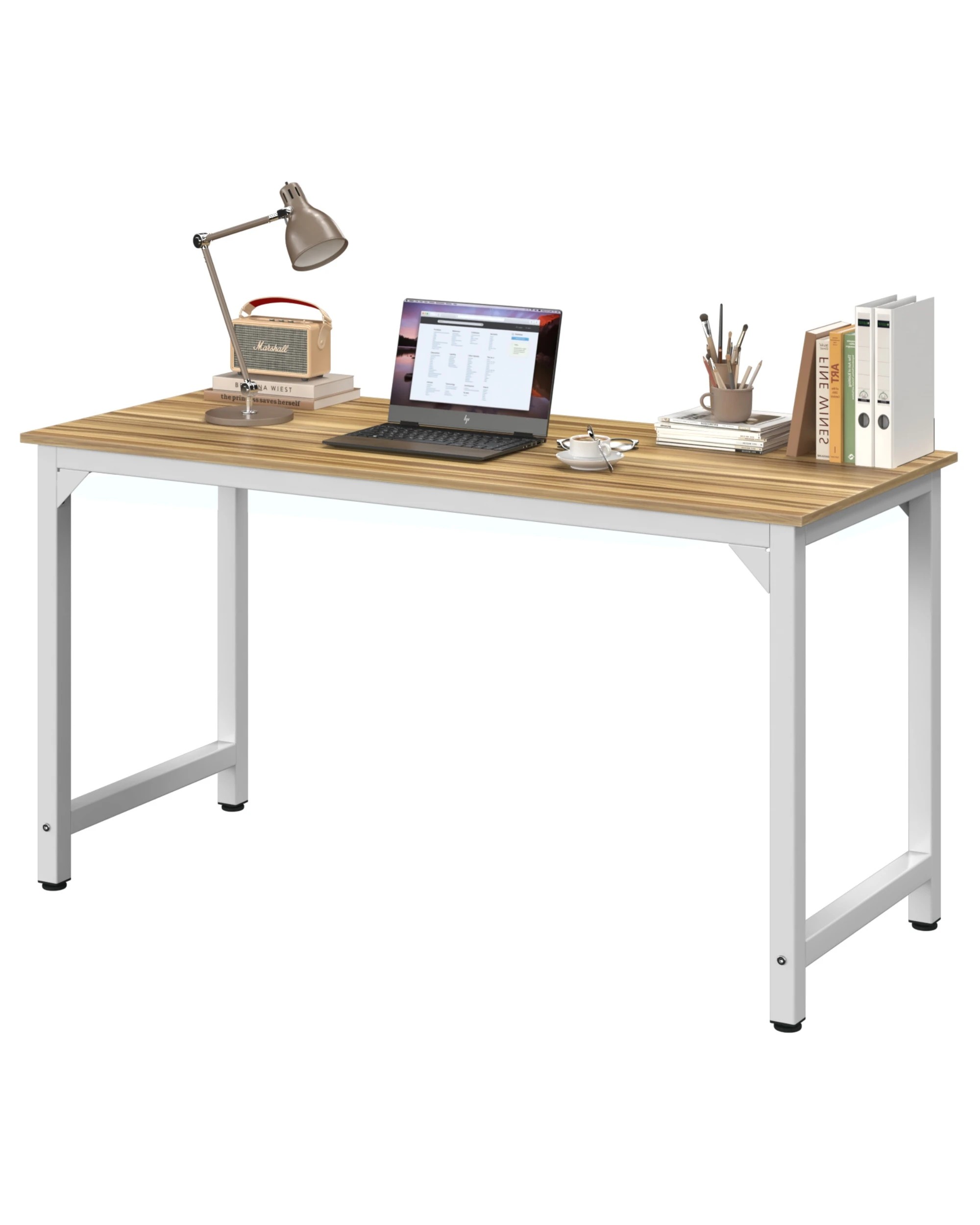 1 Advwin 120cm Computer Desk Home Office Table Wooden Workstation, 1 of 8