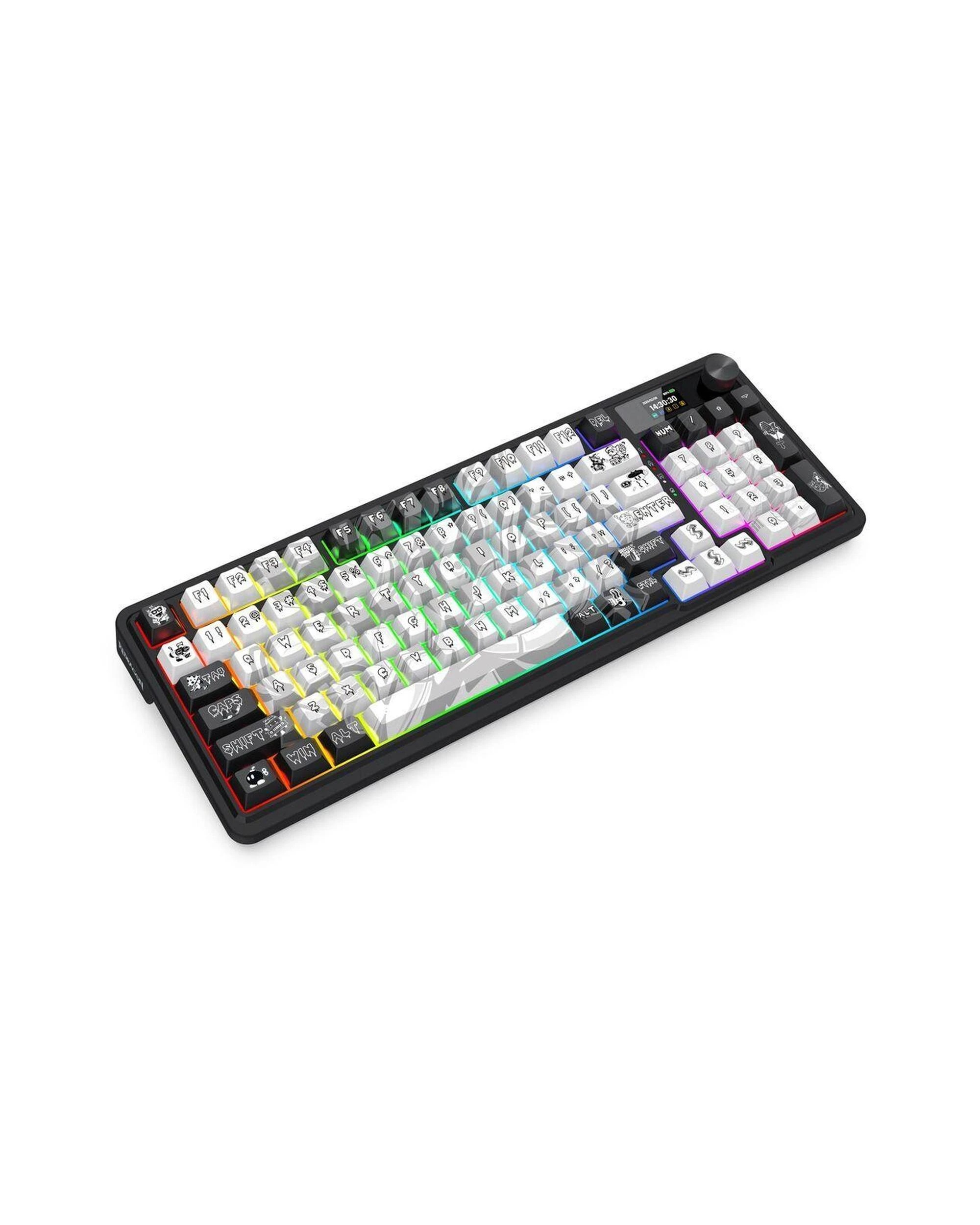 3 Redragon K719GFRGB Pro Artemis Pro Wireless Mechanical Keyboard - Grey, 3 of 10