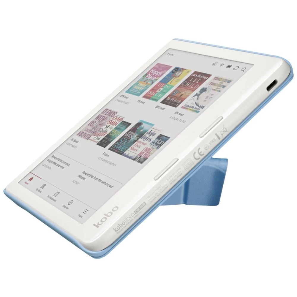 4 Kobo SleepCover Case for Kobo Libra Dusk Blue, 4 of 5