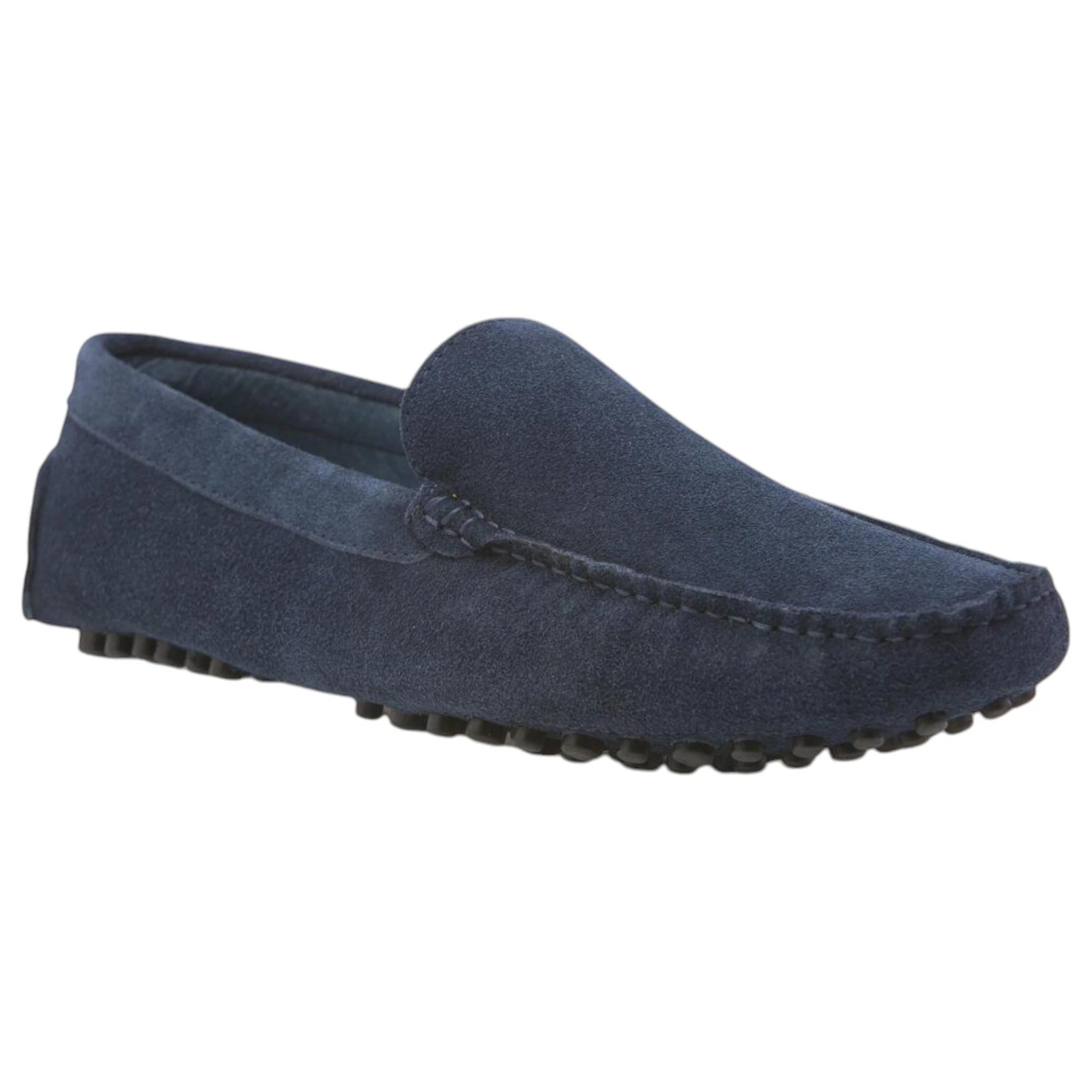1 Zasel Mens Summer Boat Shoes Suede Casual Slip On Deck Driving Grip Loafers NAVY, 1 of 3